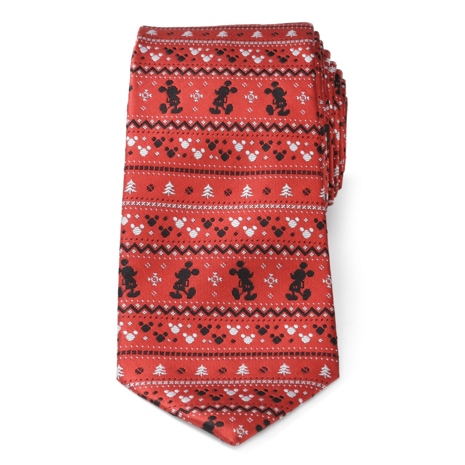 Disney Mickey Mouse Fair Isle Red Men&