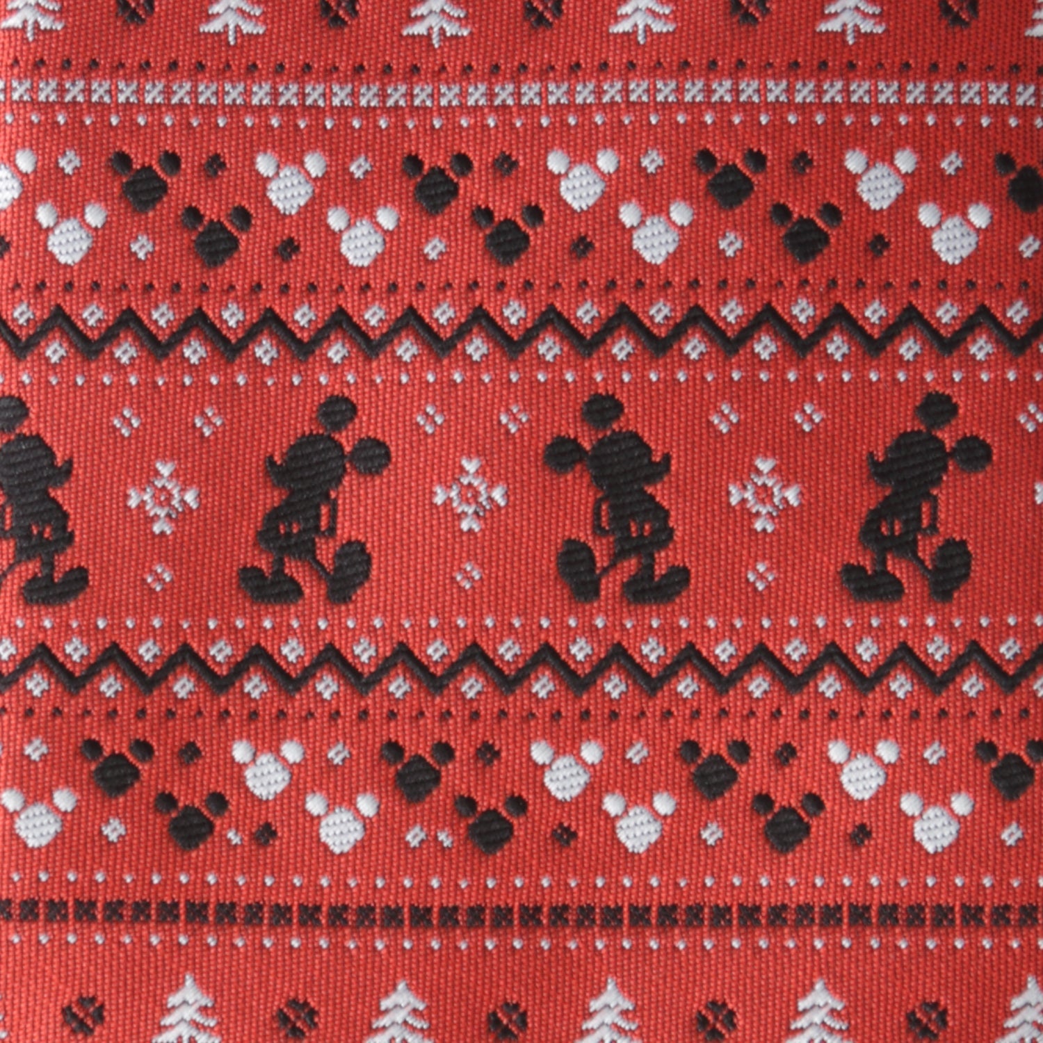 Disney Mickey Mouse Fair Isle Red Men&