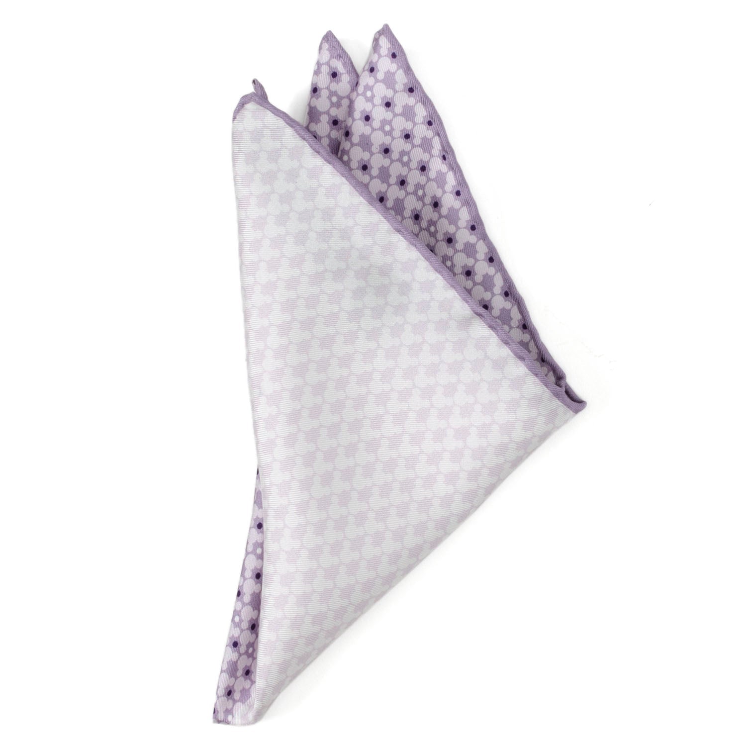 Disney Mickey Mouse Lavender 4 Square Pocket Square by Cufflinks.com