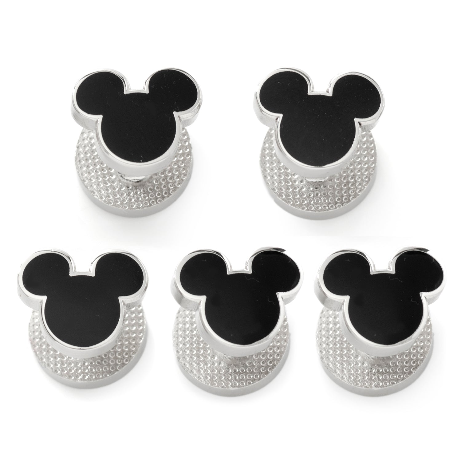 Disney Mickey Mouse Silhouette 5-Studs by Cufflinks.com