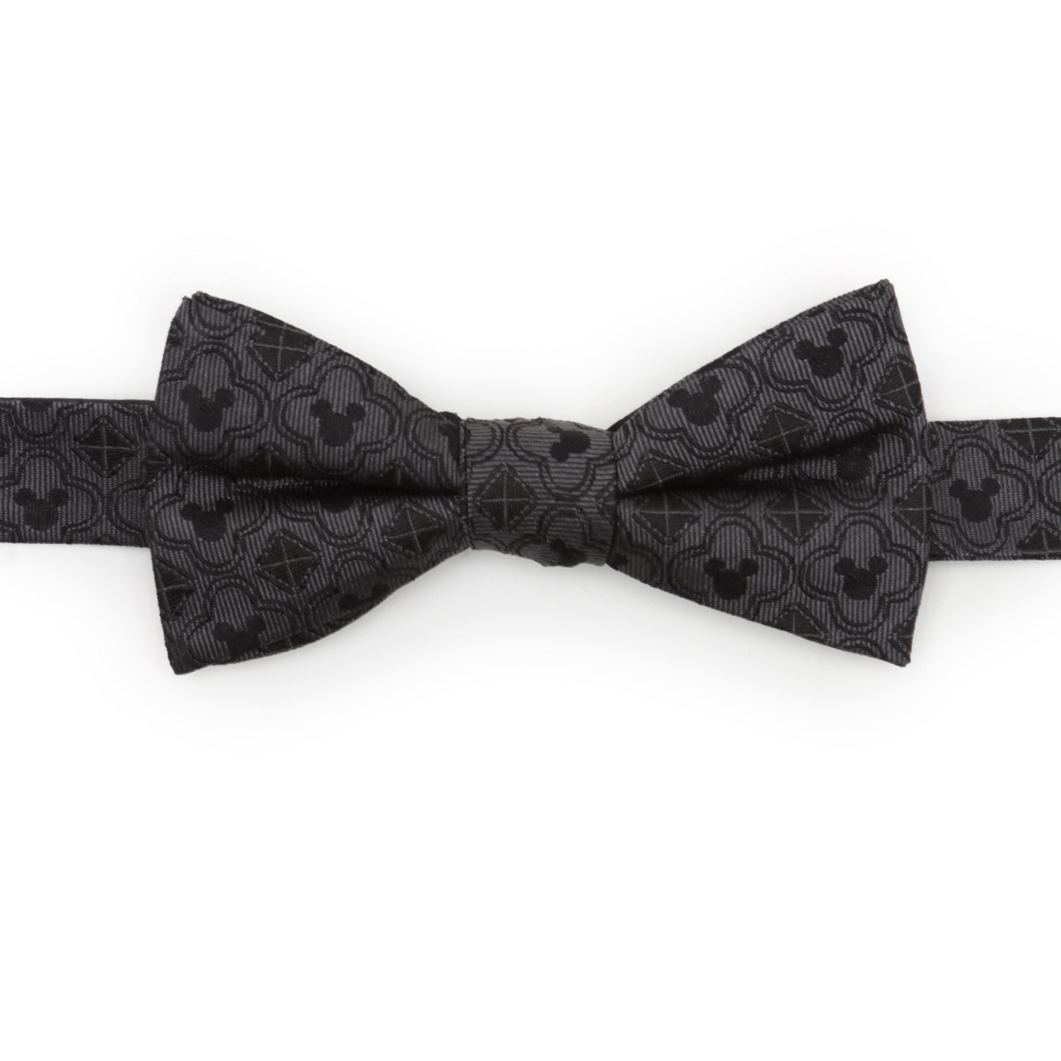 Disney Mickey Mouse Pattern Black Bow Tie by Cufflinks.com