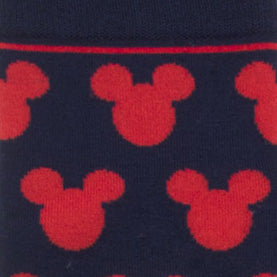 Disney Mickey Mouse Silhouette Blue Sock and Mickey Blue Lapel Pin Gift Set by Cufflinks.com