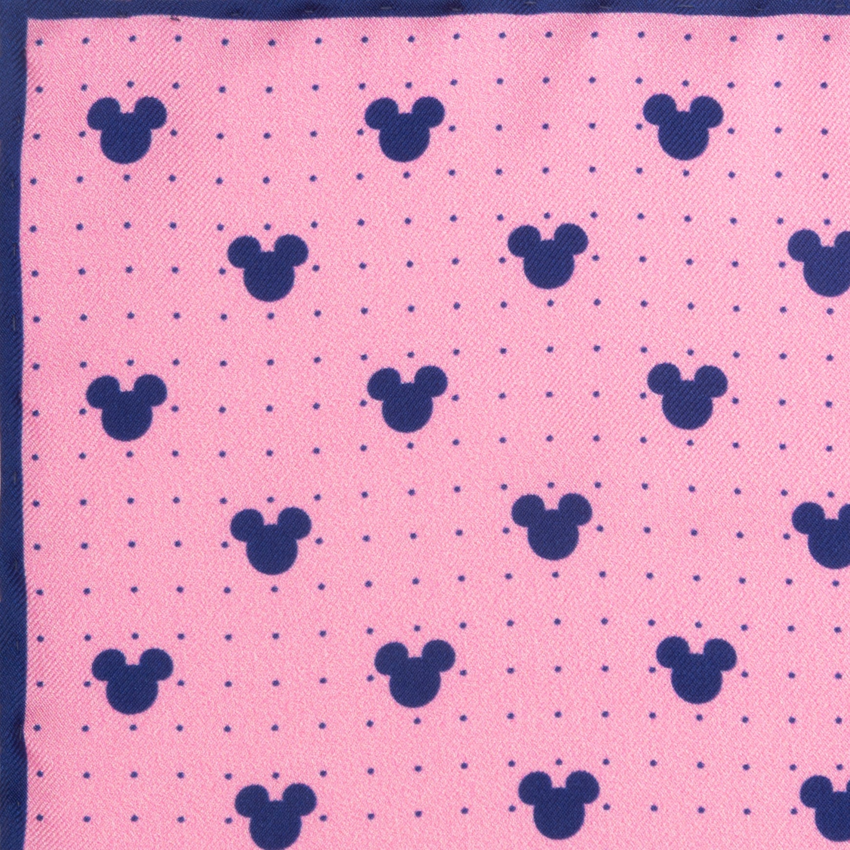 Disney Mickey Mouse Dot Pink Pocket Square by Cufflinks.com