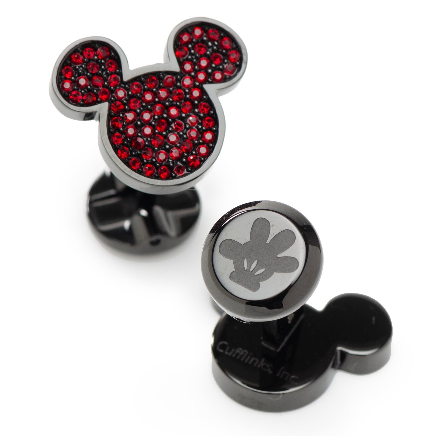 Disney Mickey Mouse Maroon Crystal Cufflinks by Cufflinks.com