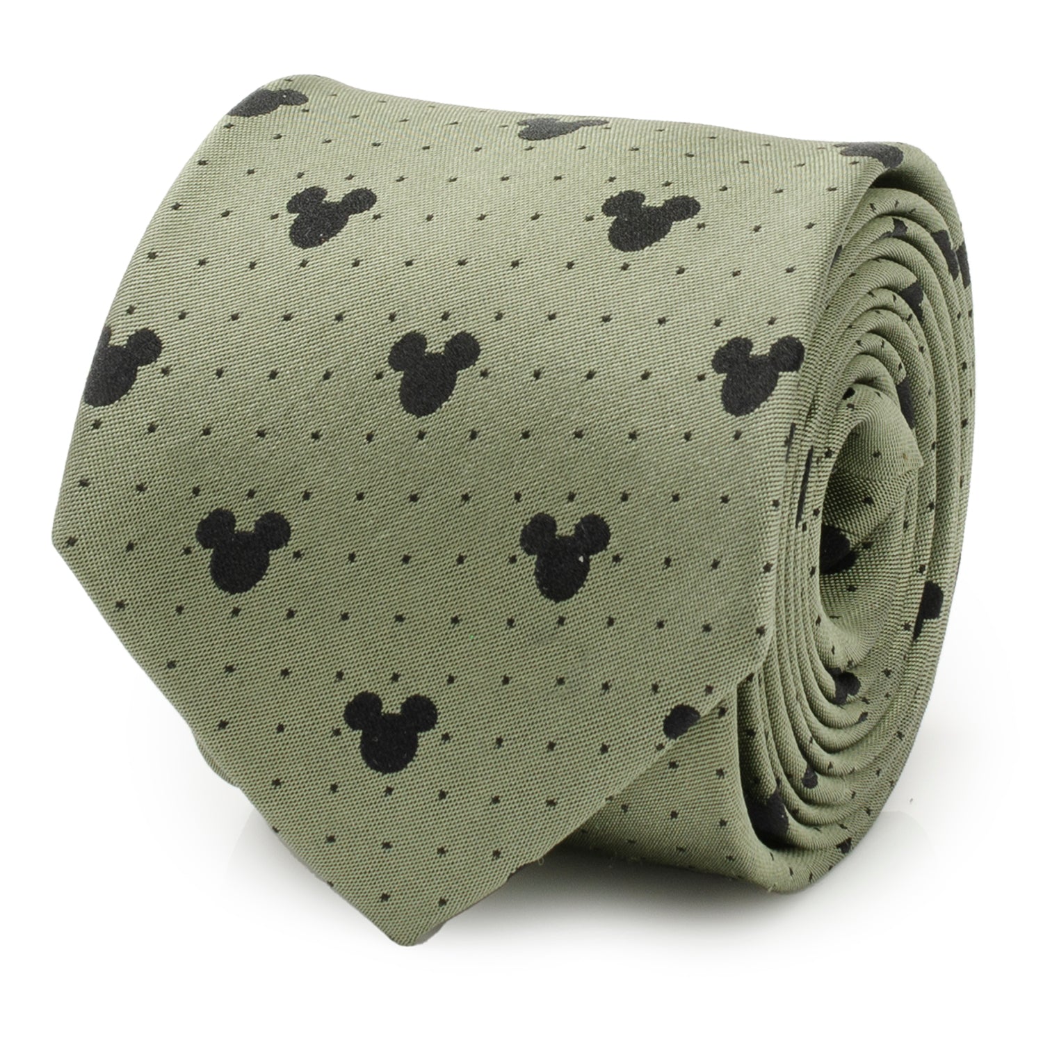 Disney Mickey Mouse Silhouette Dot Green Men&