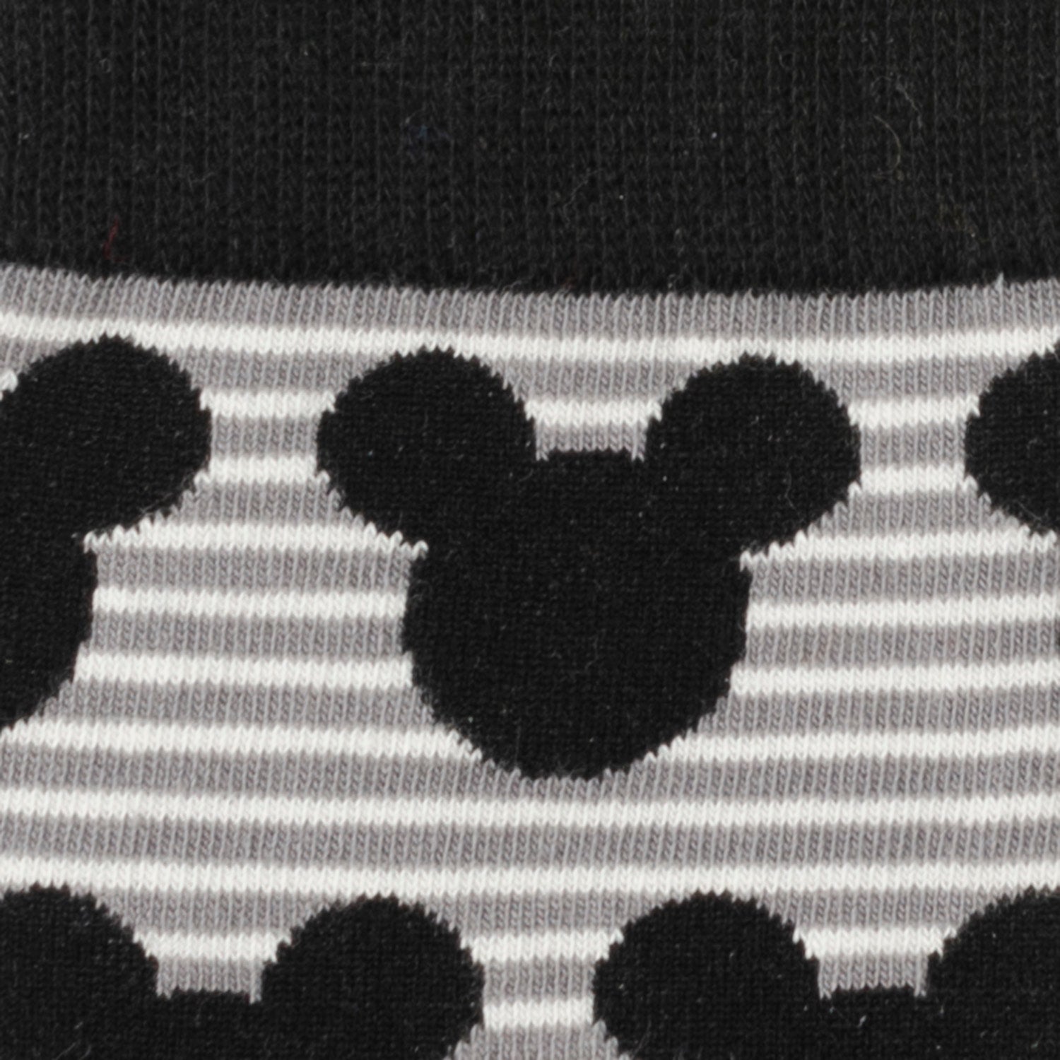 Disney Mickey Mouse Stripe Gray Sock and Mickey Blue Lapel Pin Gift Set by Cufflinks.com