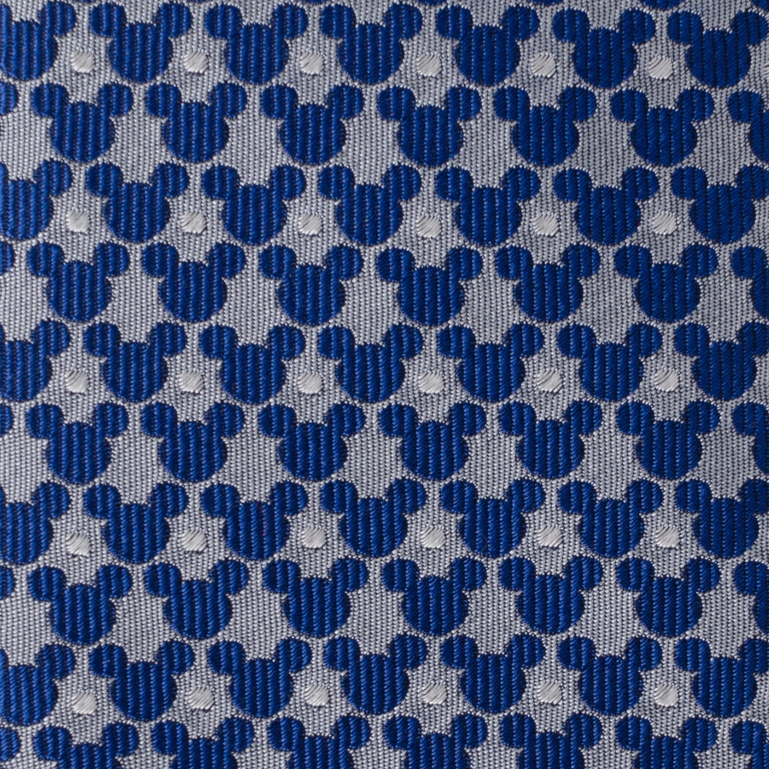 Disney Mickey Mouse Silhouette Pattern Dot Blue Tie by Cufflinks.com