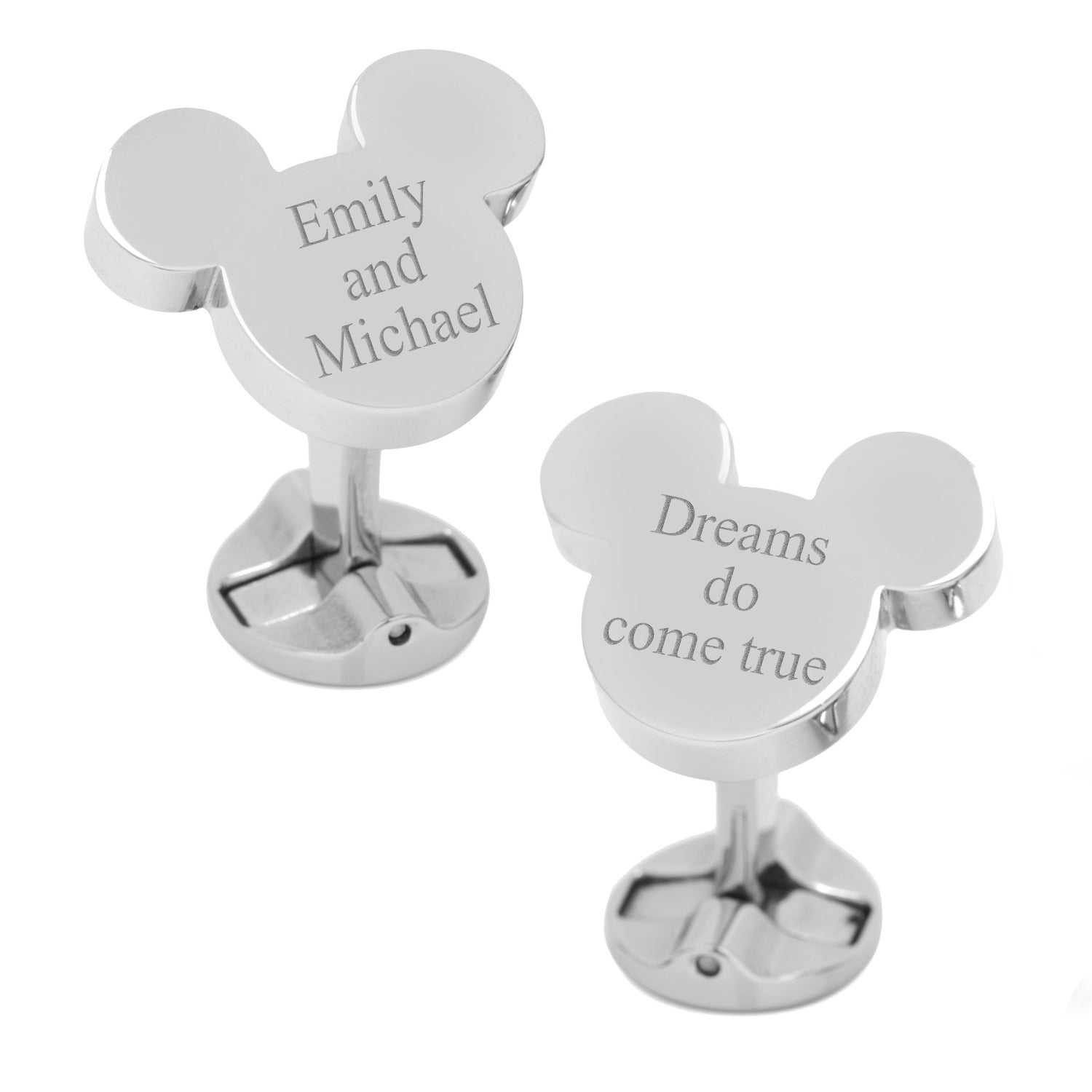 Disney Mickey Mouse Silhouette Stainless Steel Cufflinks by Cufflinks.com