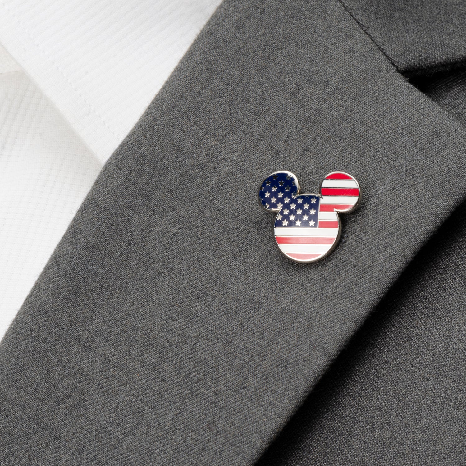 Disney Mickey Mouse Stars and Stripes Lapel Pin by Cufflinks.com