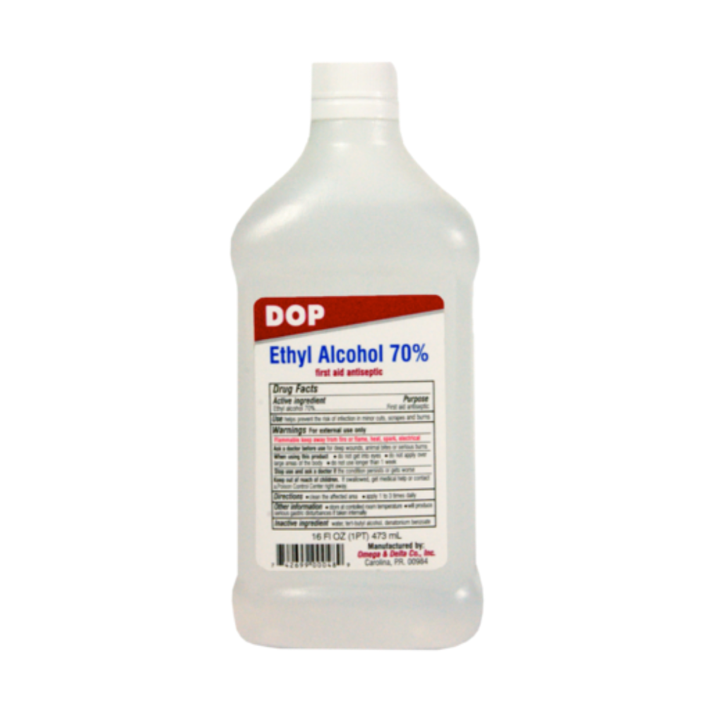 DOP Ethyl Alcohol 70% (16 oz) DestGlow