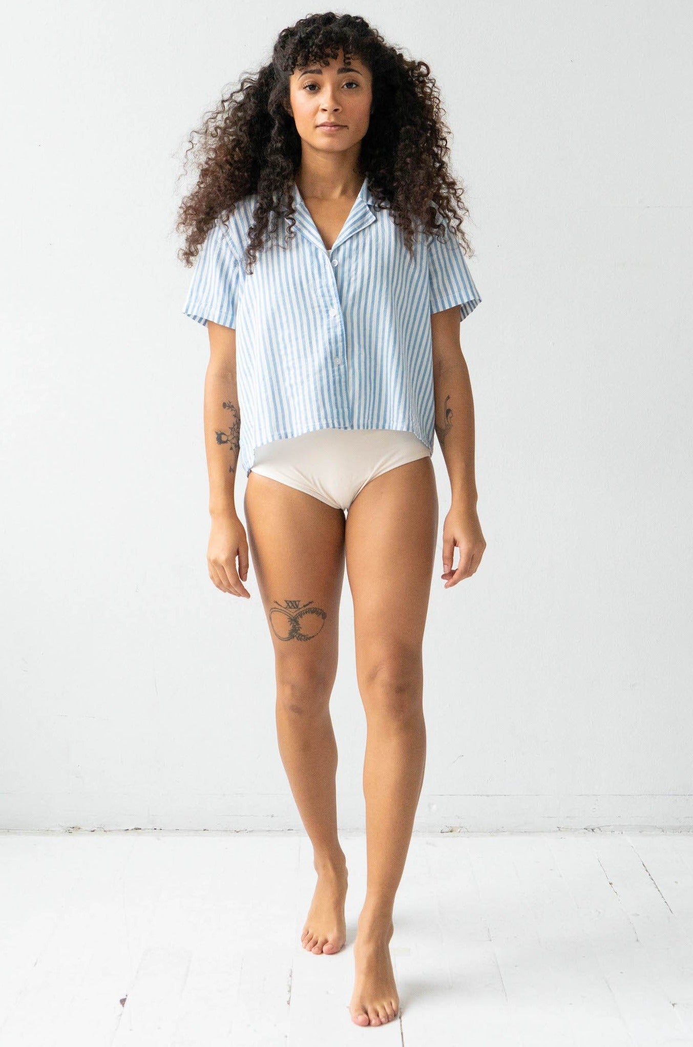Cropped Button Down - DestGlow
