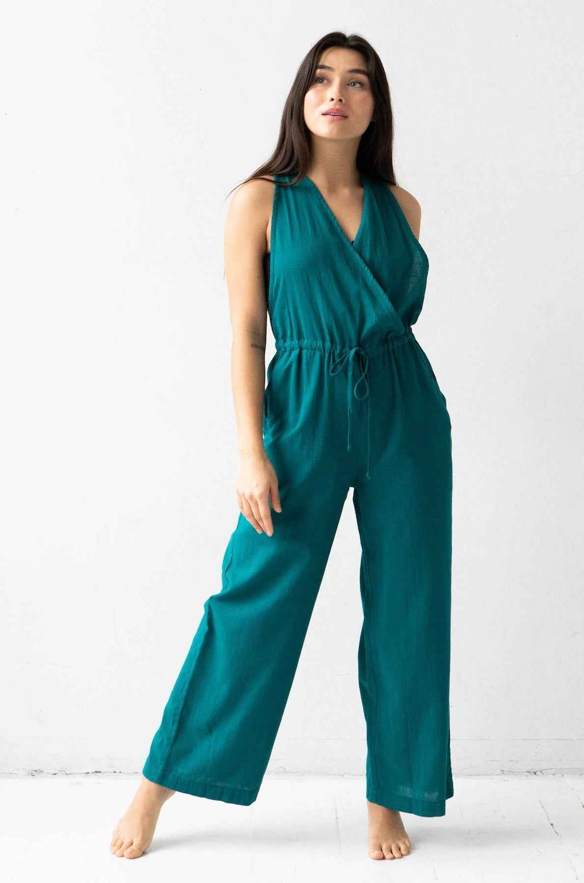 Cross Front Jumpsuit - DestGlow