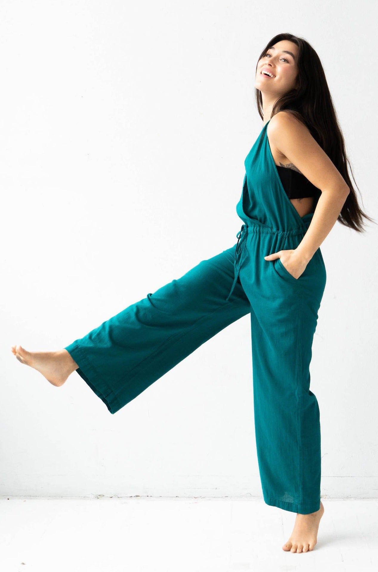 Cross Front Jumpsuit - DestGlow