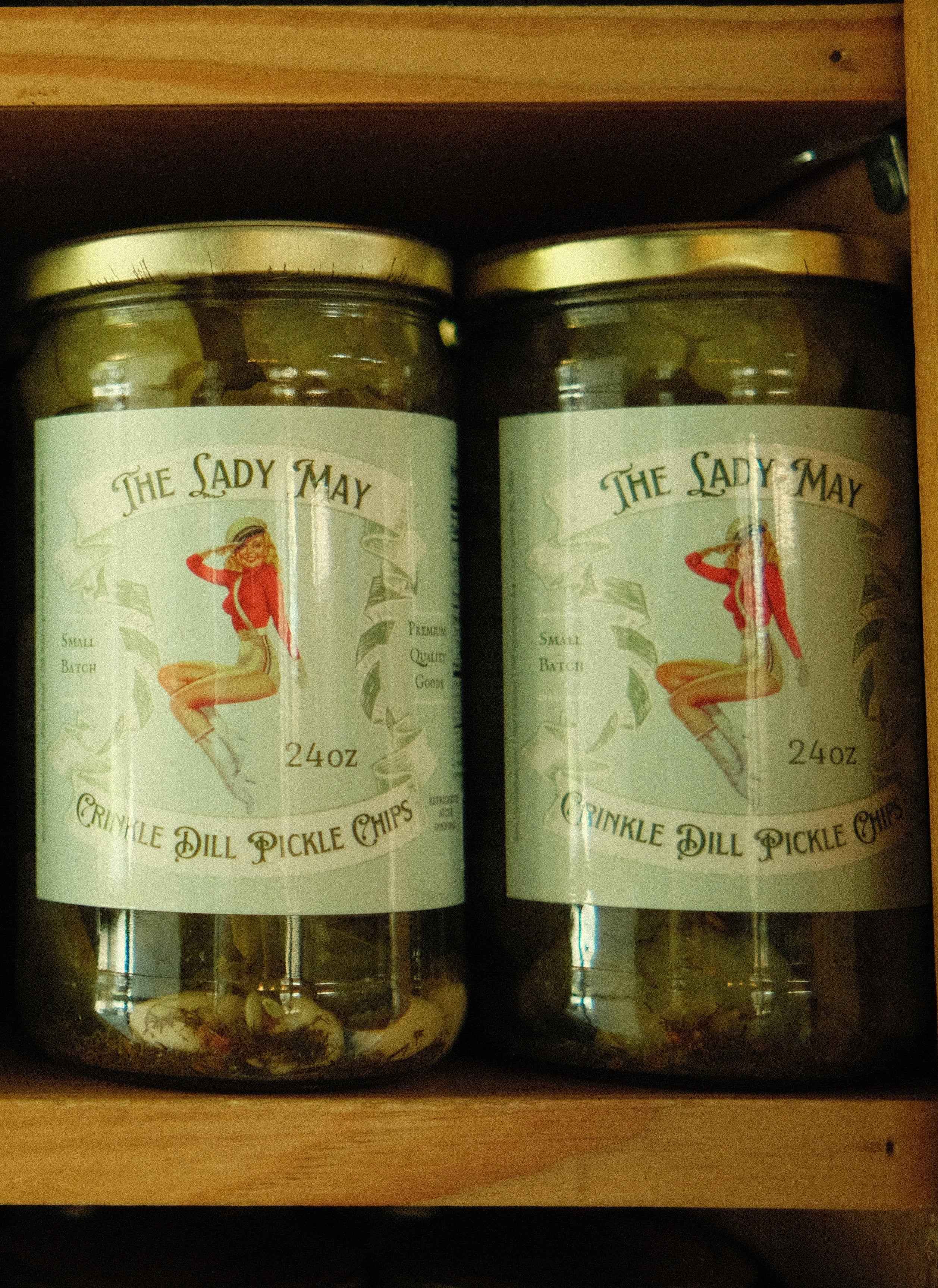 The Lady May Crinkle Dill Pickle Chips - Small Batch Southern Pickles