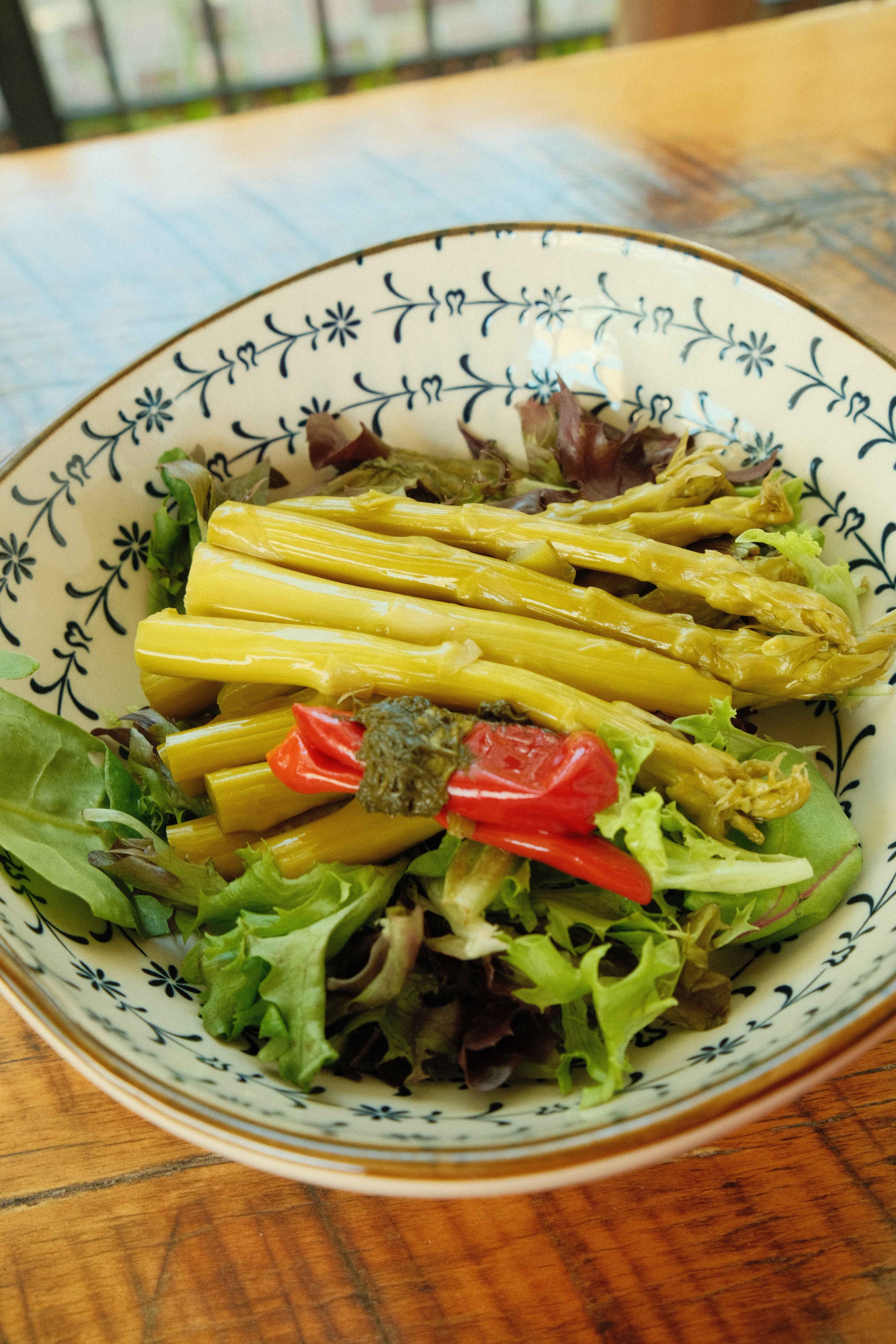 The Lady May Spicy Pickled Asparagus - Small Batch Garlic Jalapeño Asparagus