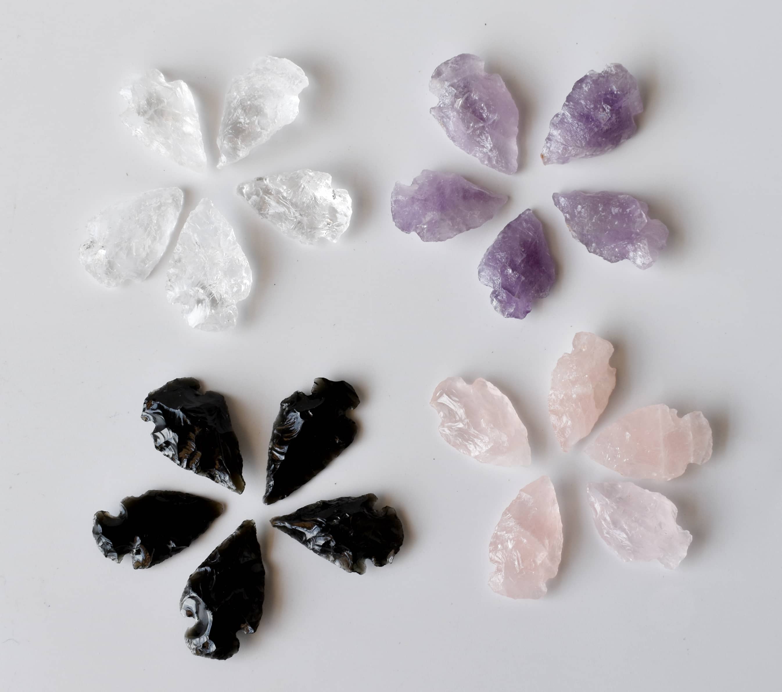 Mix Gemstone Arrowheads Set DestGlow