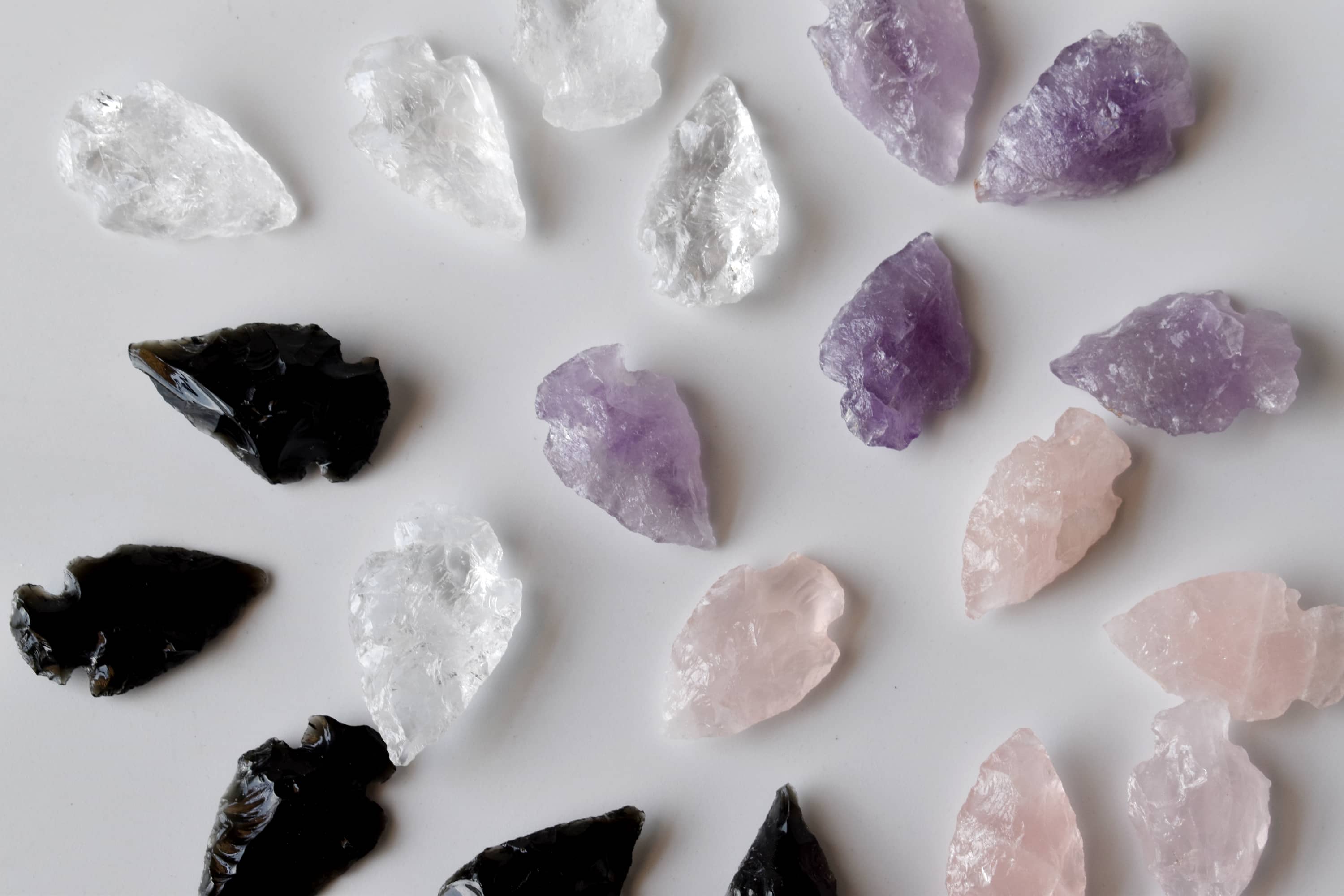 Mix Gemstone Arrowheads Set DestGlow