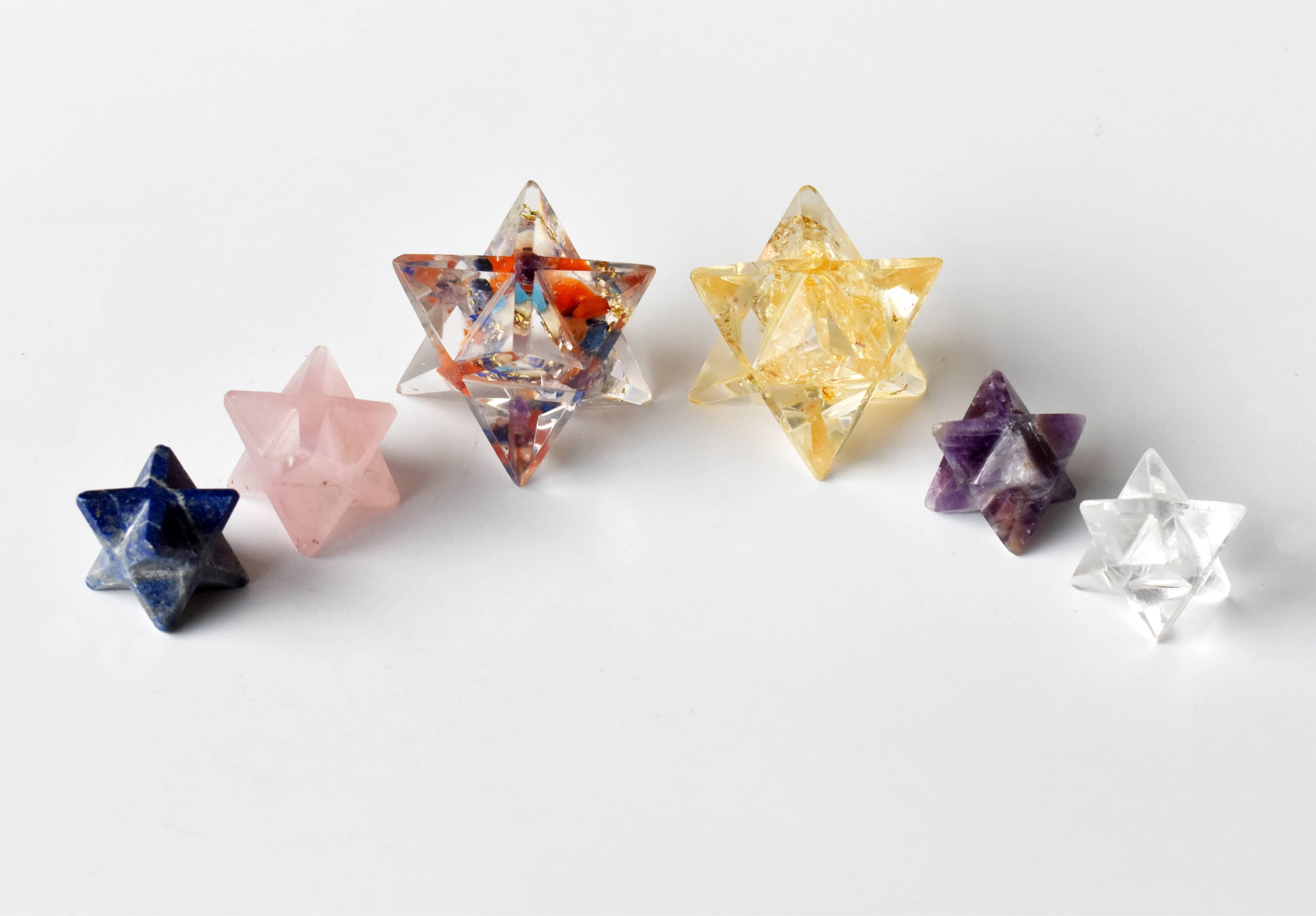 Crystal Merkaba Stars, Crystal Grid, Energy Healing Sacred Geometry Stars DestGlow