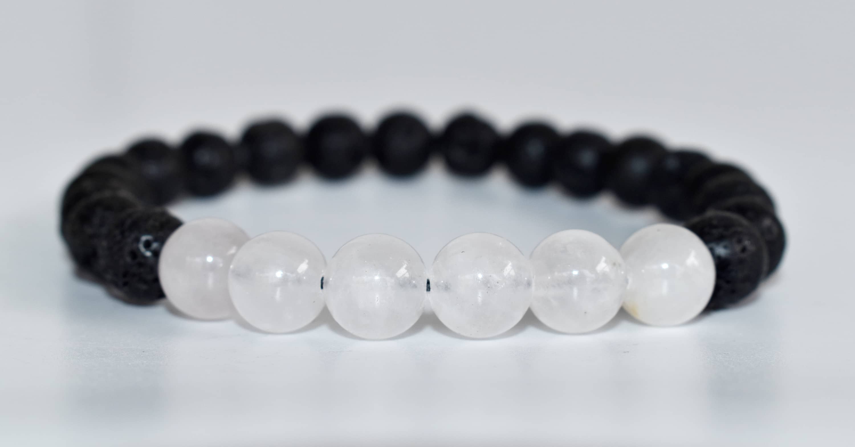 Lava Diffuser Bracelet, Lava with Rose Quartz Beads Diffuser Jewelry, Aromatherapy, Essential Oil Bracelet, Spiritual Gift, Yoga Gift for Her, DestGlow