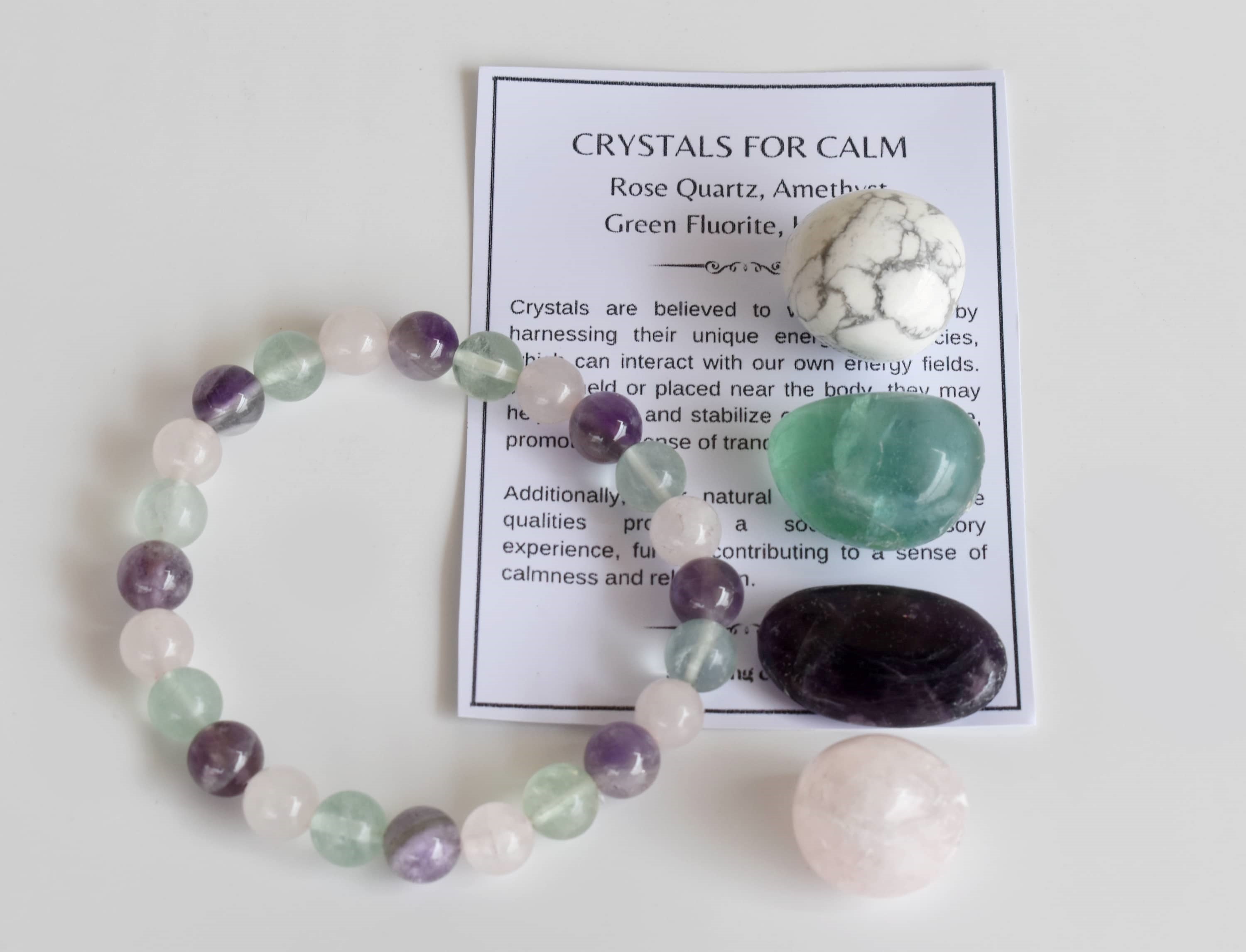CALM Crystal Kit, Gemstone Tumble Kit, Calm Crystal Gift Set DestGlow
