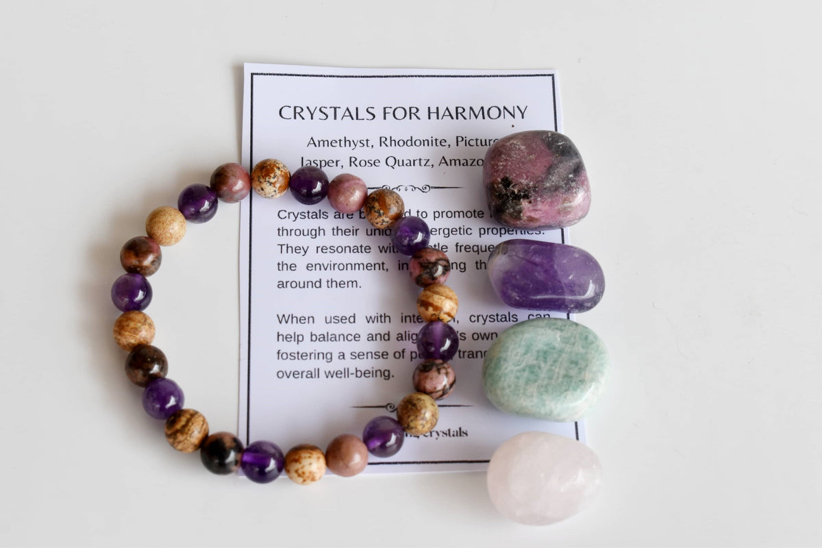 Inspire HARMONY Crystal Kit, Gemstone Tumble Kit, Harmony Crystal Gift Set DestGlow