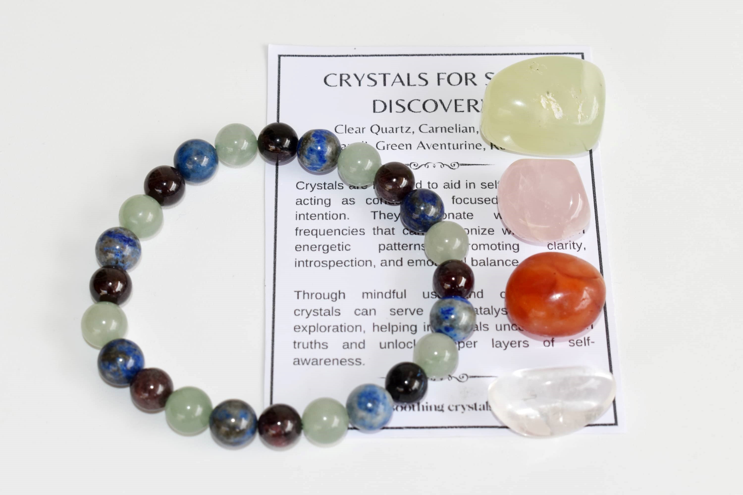 Encourages SELF-DISCOVERY Crystal Kit, Gemstone Tumble Kit, Self-Discovery Crystal Gift Set DestGlow