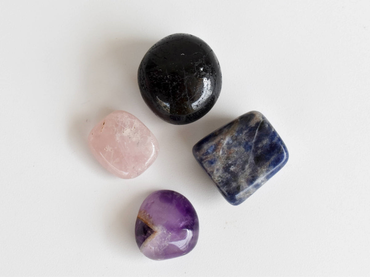 EMPATH PROTECTION Crystal Kit, Gemstone Tumble Kit, Empathy Crystal Gift Set DestGlow