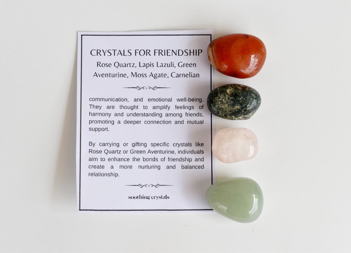 Strengthen FRIENDSHIP Crystal Kit, Gemstone Tumble Kit, Friendship Crystal Gift Set DestGlow