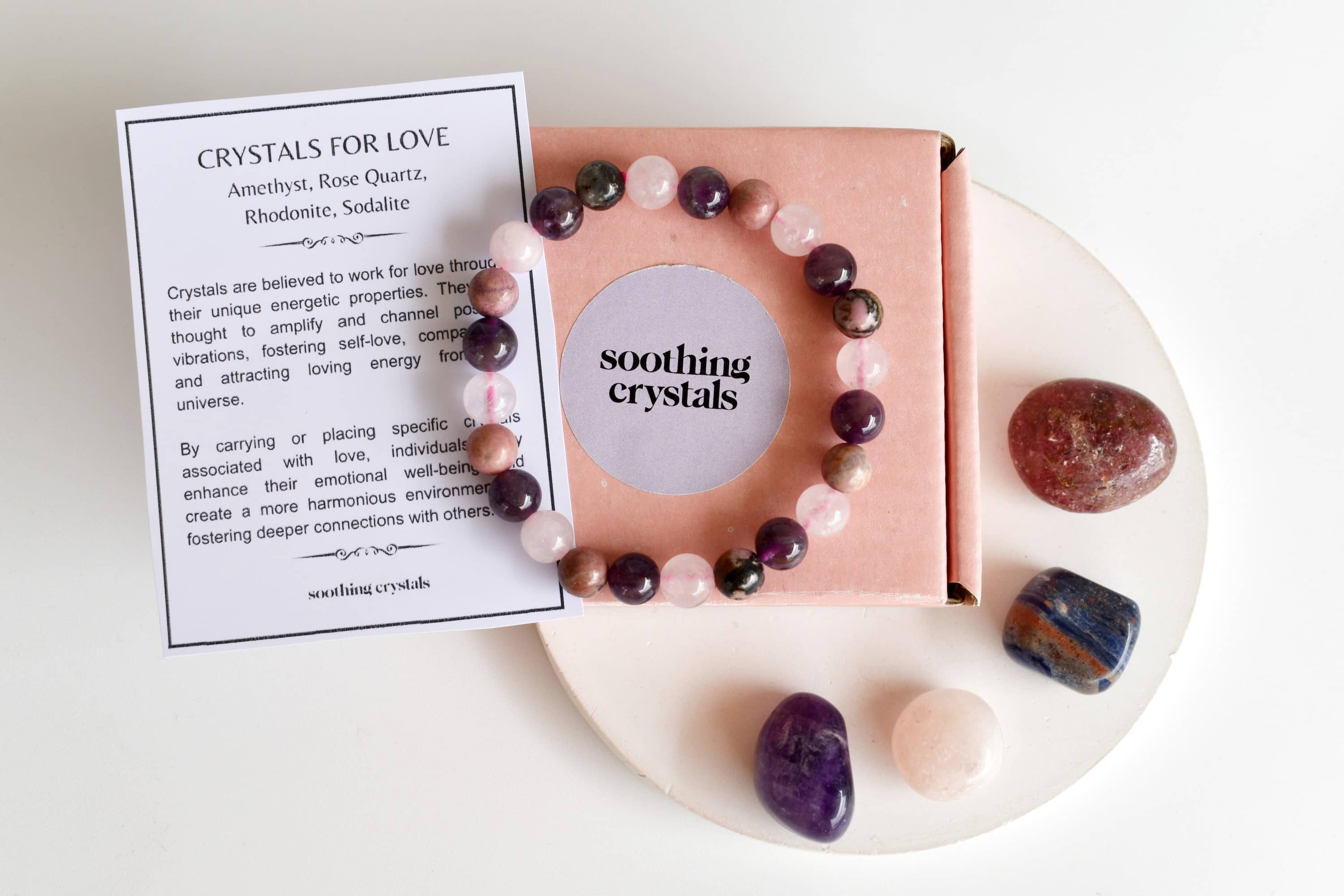 Attracting LOVE Crystal Kit, Gemstone Tumble Kit, Love Crystal Gift Set DestGlow
