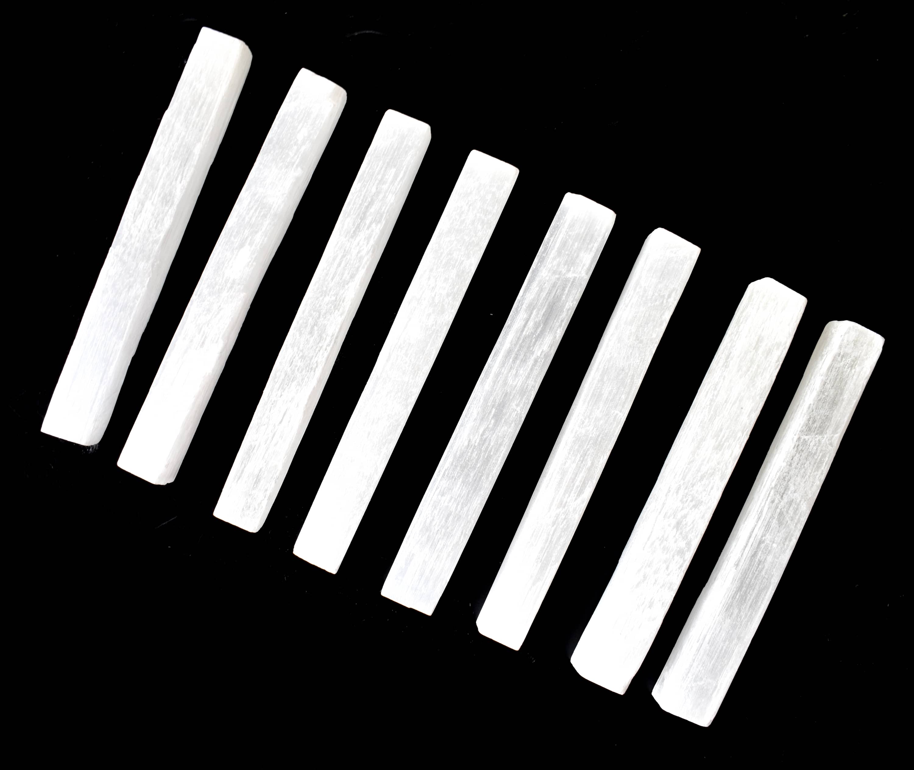 4" Selenite Healing Logs Selenite Sticks, Selenite Logs DestGlow