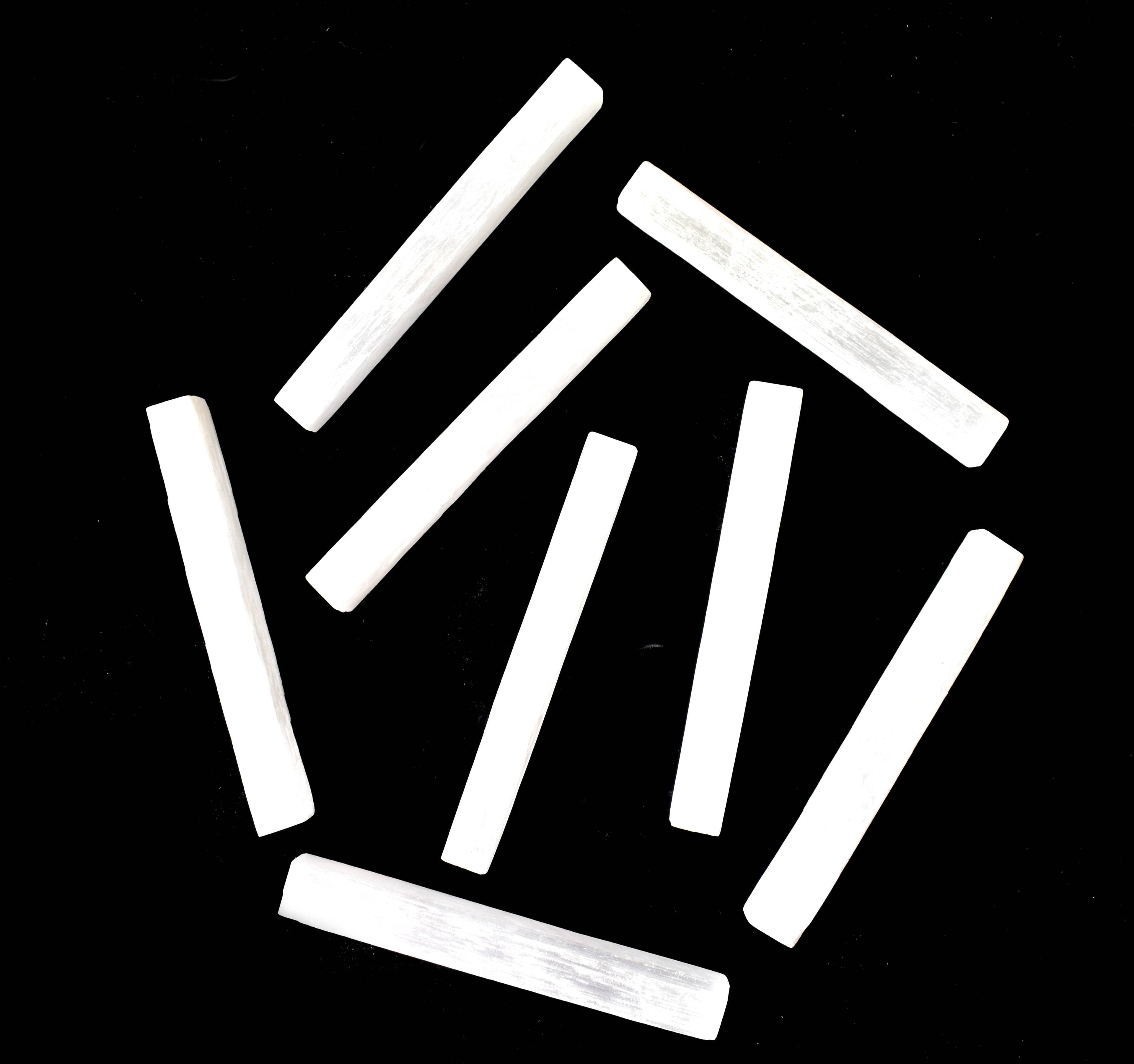 4" Selenite Healing Logs Selenite Sticks, Selenite Logs DestGlow