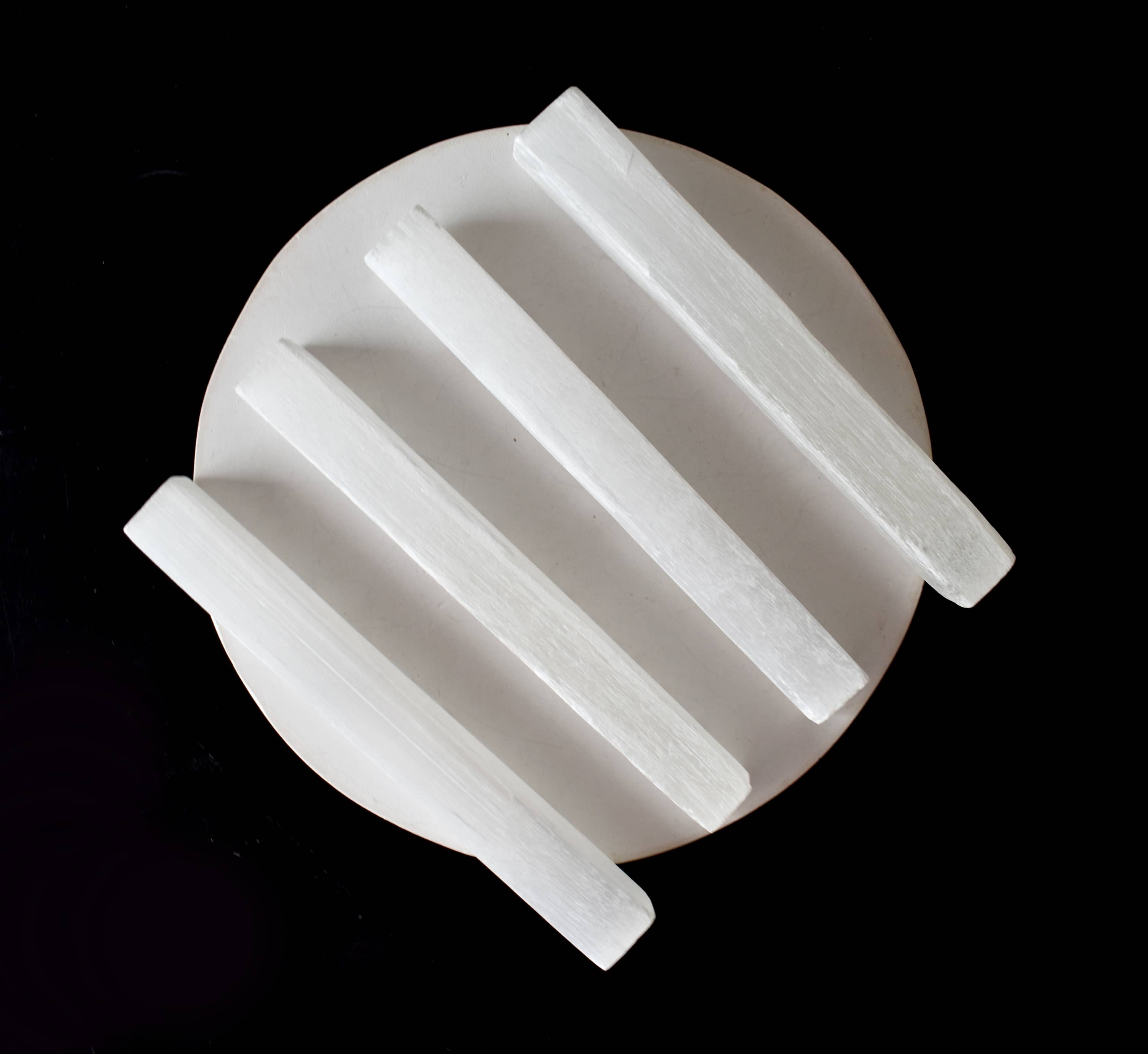 4" Selenite Healing Logs Selenite Sticks, Selenite Logs DestGlow