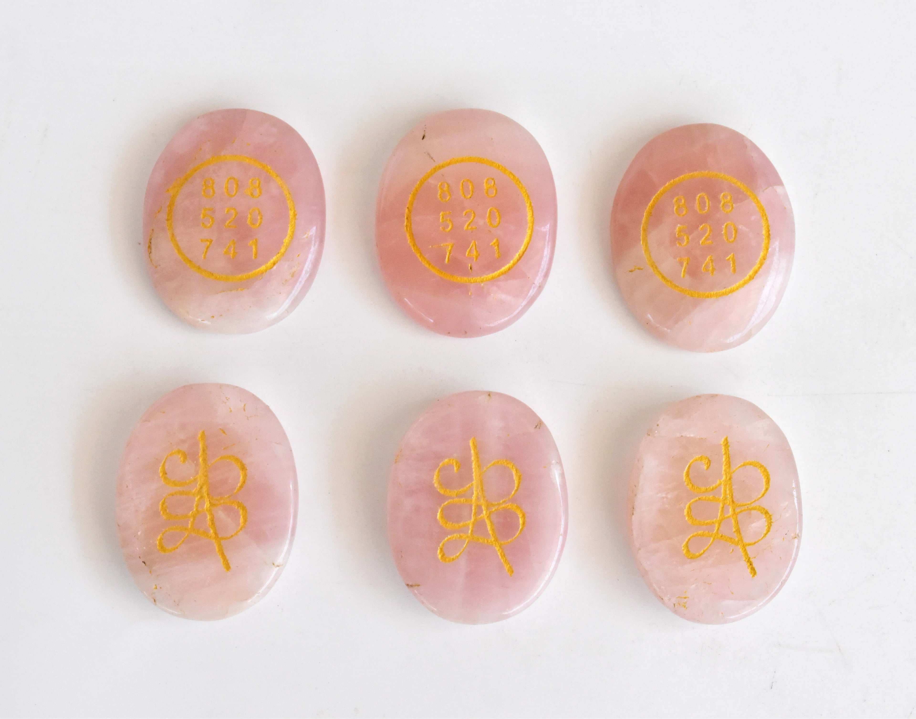 Rose Quartz Zibu Stones, Zibu Crystals Success Zibu Coins.