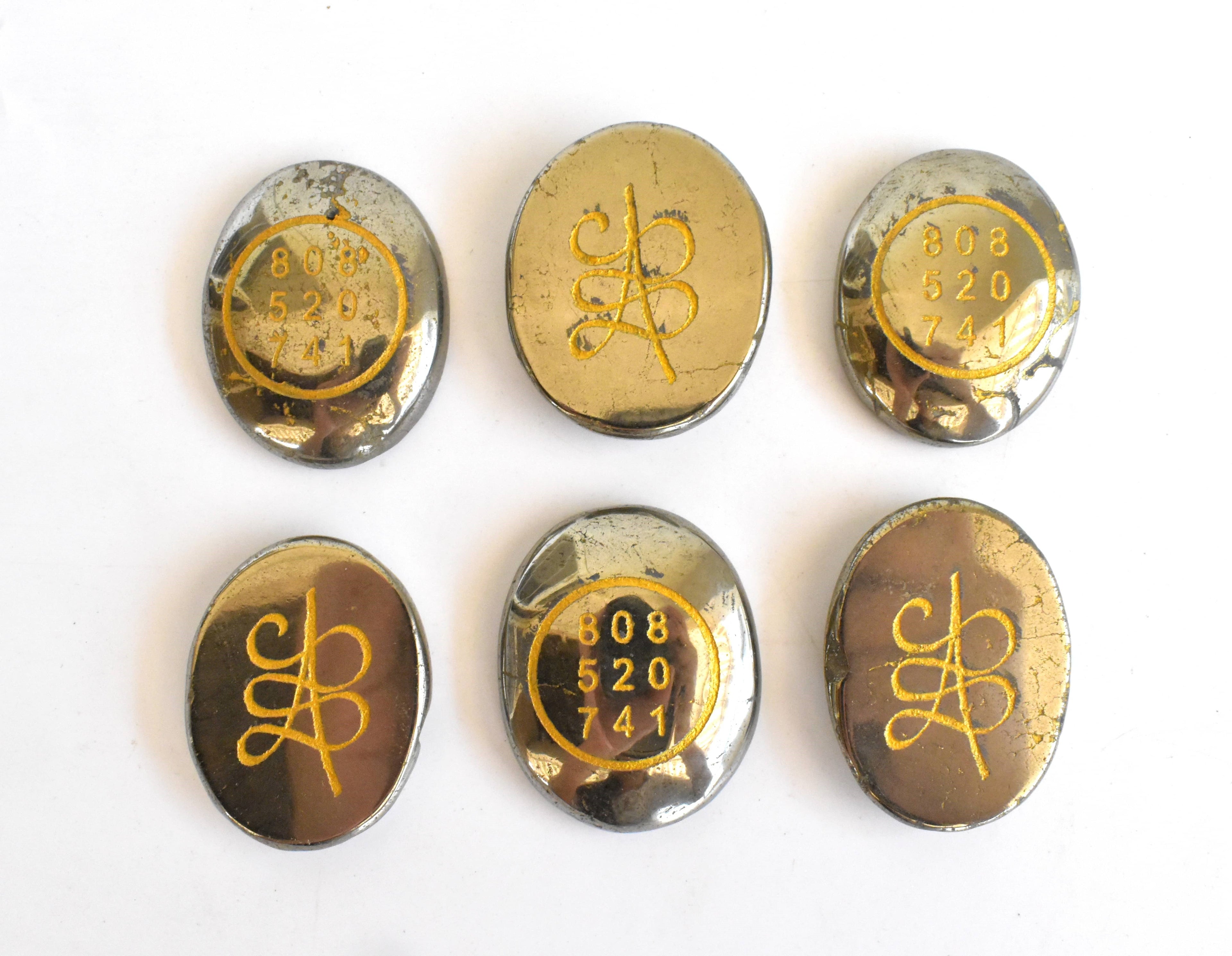 Pyrite Zibu Stones, Zibu Crystals Success Zibu Coins