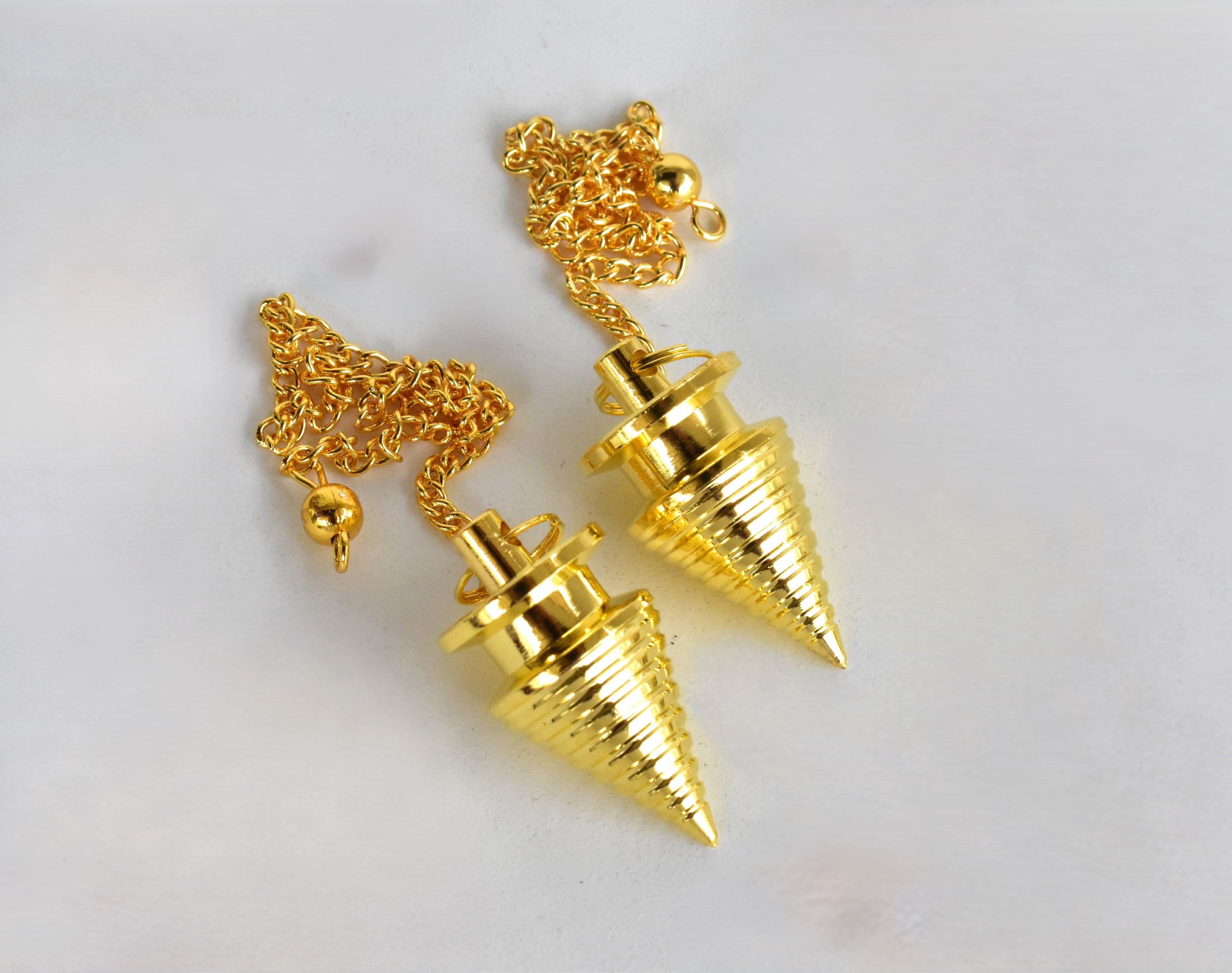 Brass Silver Metal Pendulums, Solid Ball Pendulum. DestGlow