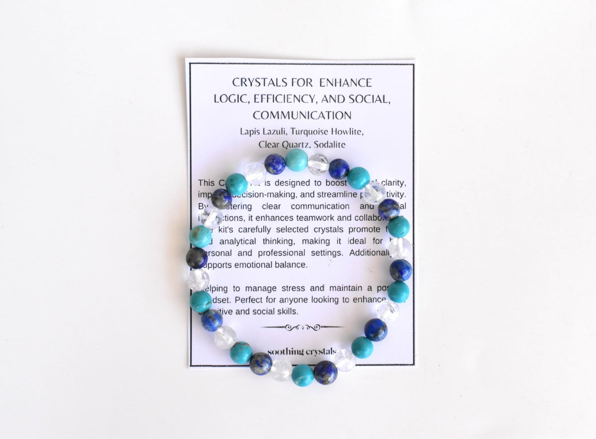 Enhance Logic, Efficiency, Social, Communication Crystal Kit. DestGlow