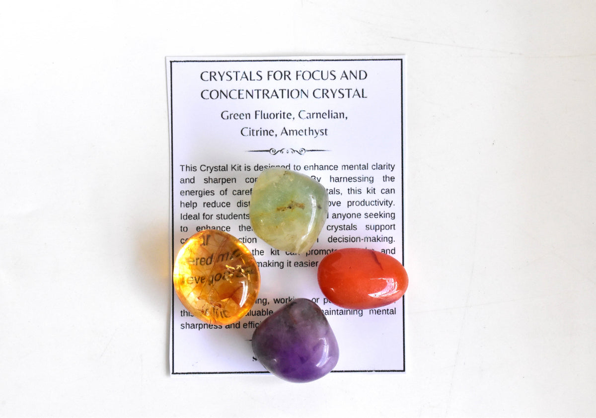FOCUS AND CONCENTRATION Crystals Bracelet for Student. DestGlow