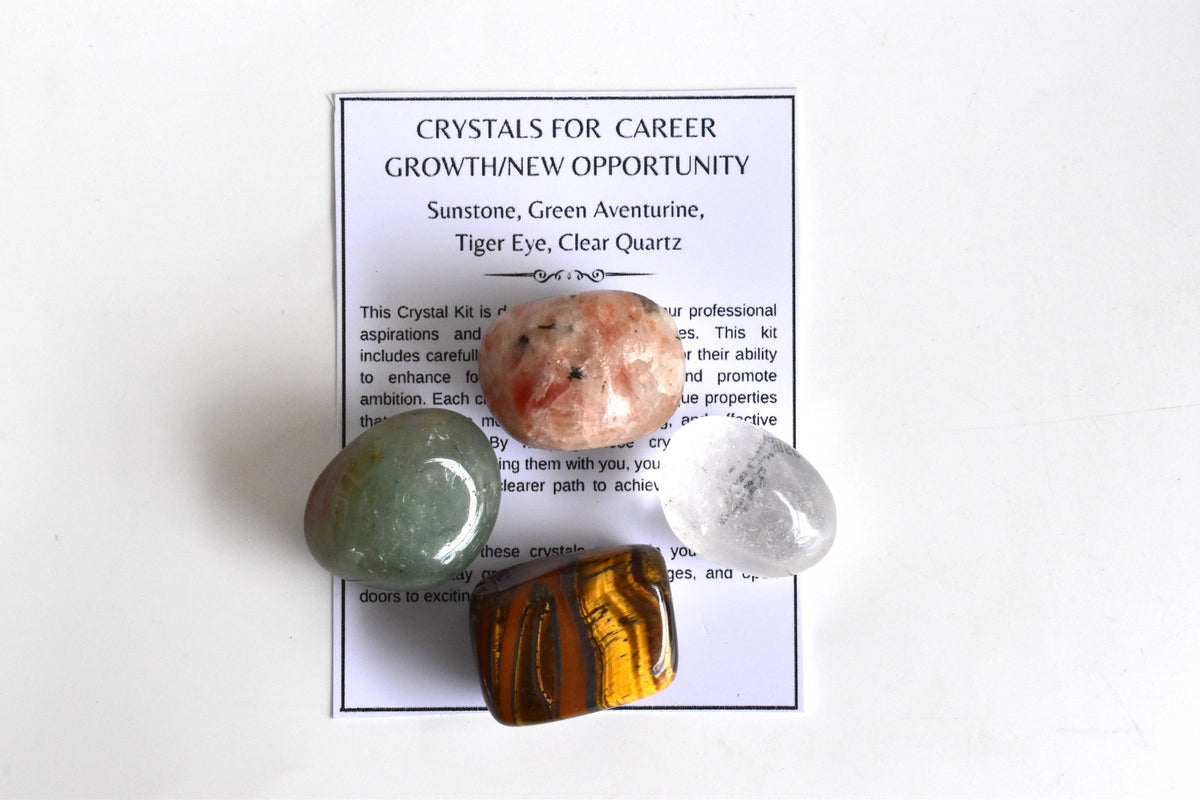 CAREER GROWTH/NEW OPPORTUNITY Crystal Kit, Crystal Gift Kit.