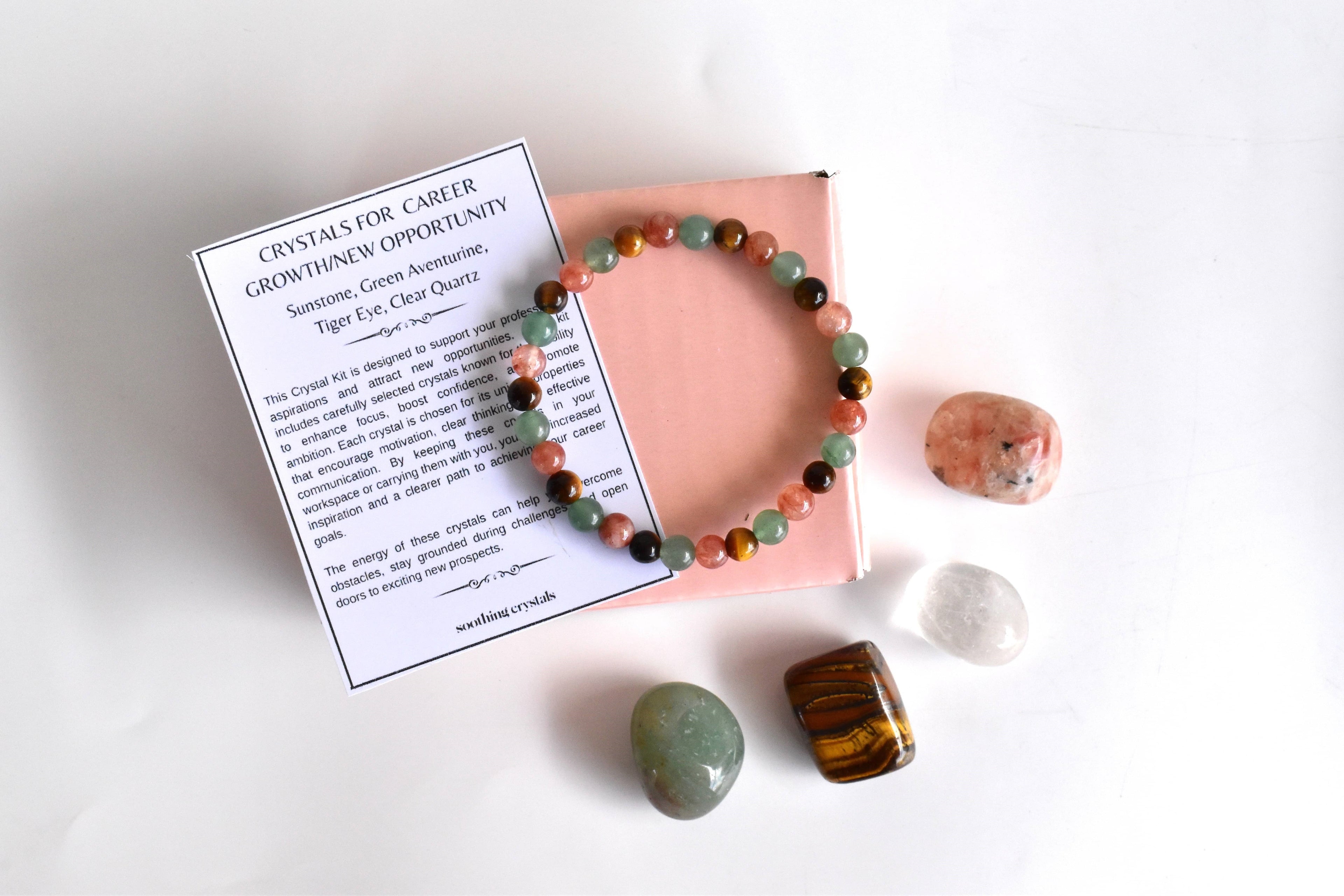 CAREER GROWTH/NEW OPPORTUNITY Crystal Kit, Crystal Gift Kit.