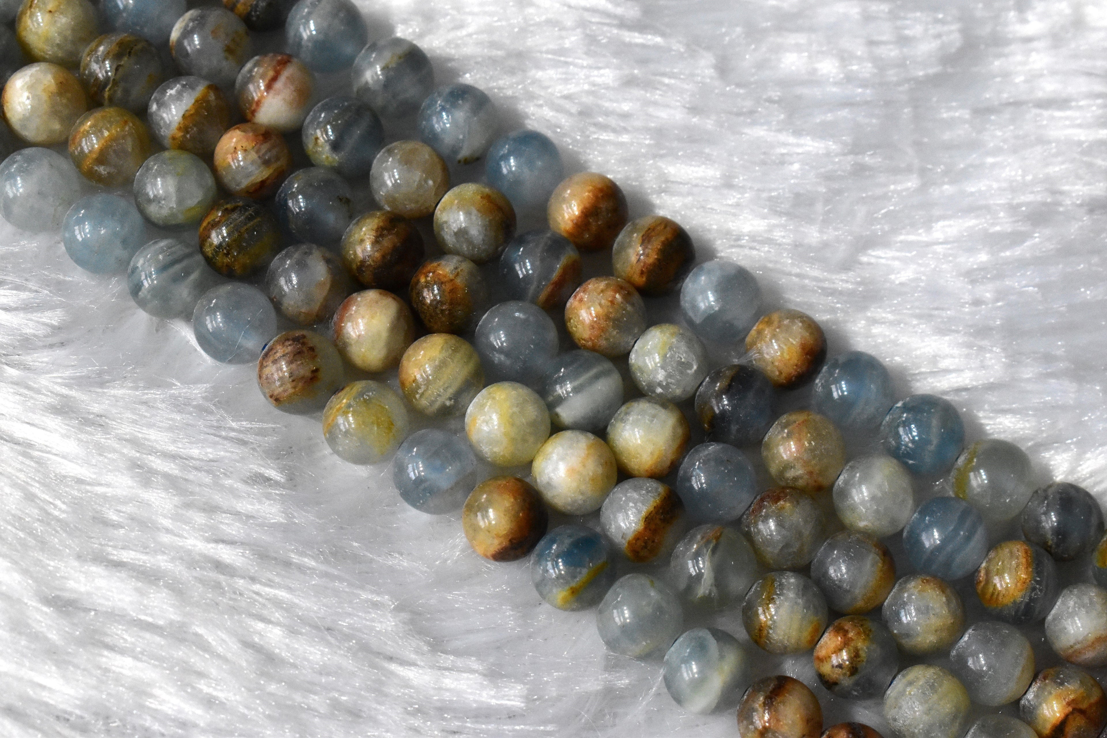 Gemstone Beads | Blue Calcite | Crystal Beads for Jewelry