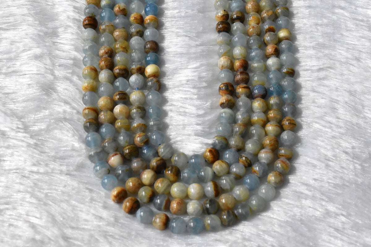 Gemstone Beads | Blue Calcite | Crystal Beads for Jewelry