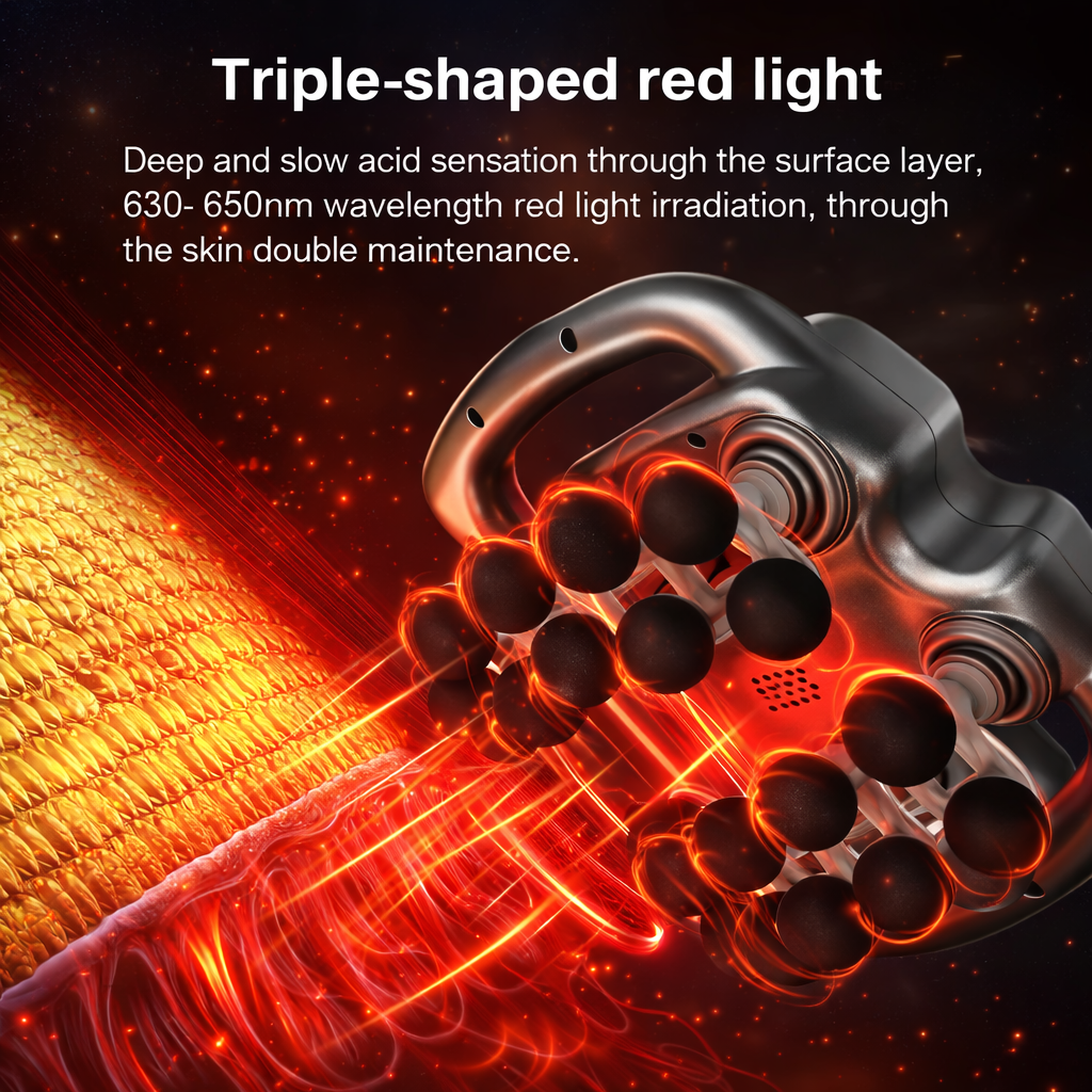 ThermaPulse™ Deep Tissue Massage Gun – Percussion & Heat Therapy Device by Zorelie.co