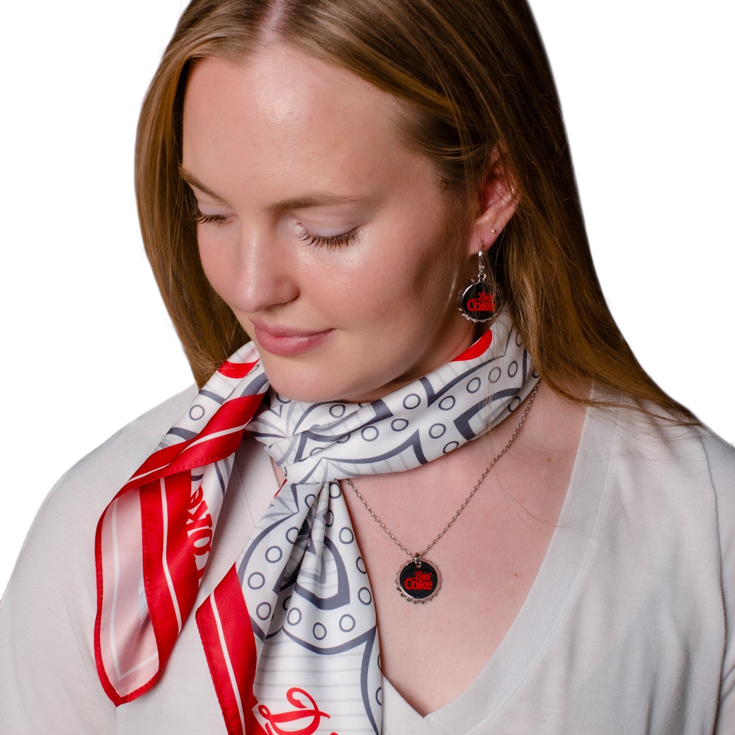 Diet Coke® Satin Grey Scarf