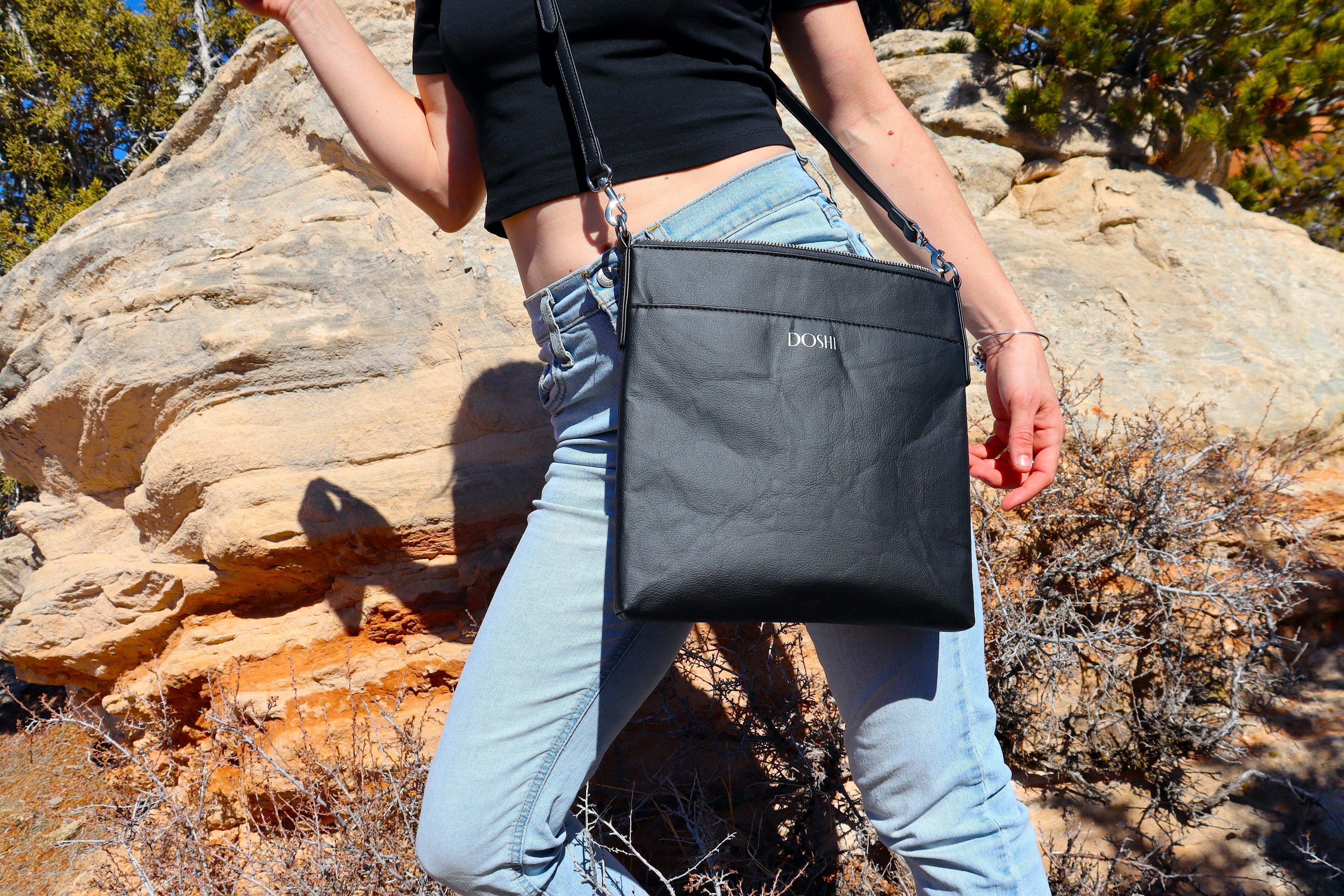 Pinatex crossbody bag