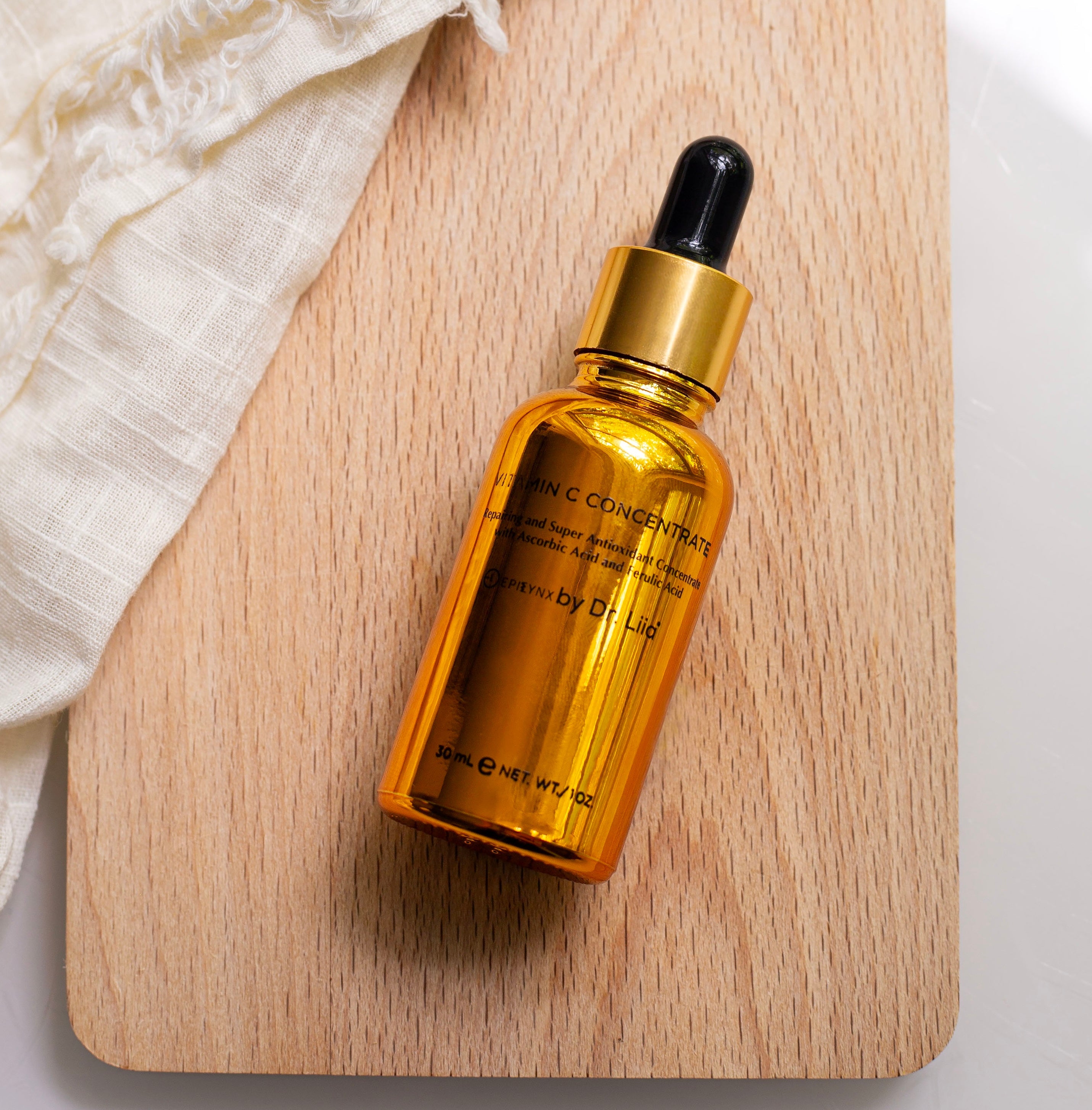 Brightening Vitamin C Glow Serum for Sensitive & Dry Skin – Vegan, Gluten-Free, Anti-Aging, Fragrance-Free by EpiLynx
