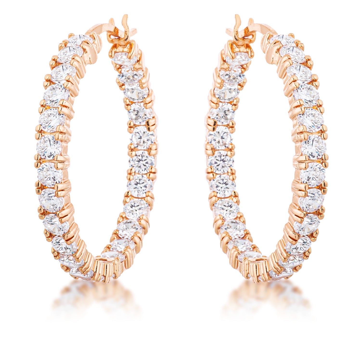 CZ Hoop Earrings