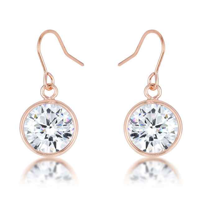 Bezel Solitaire Stud Earrings