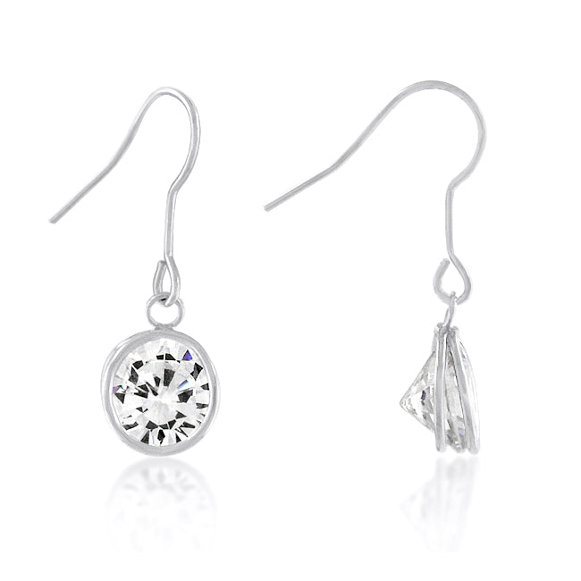 Bezel Solitaire Stud Earrings DestGlow