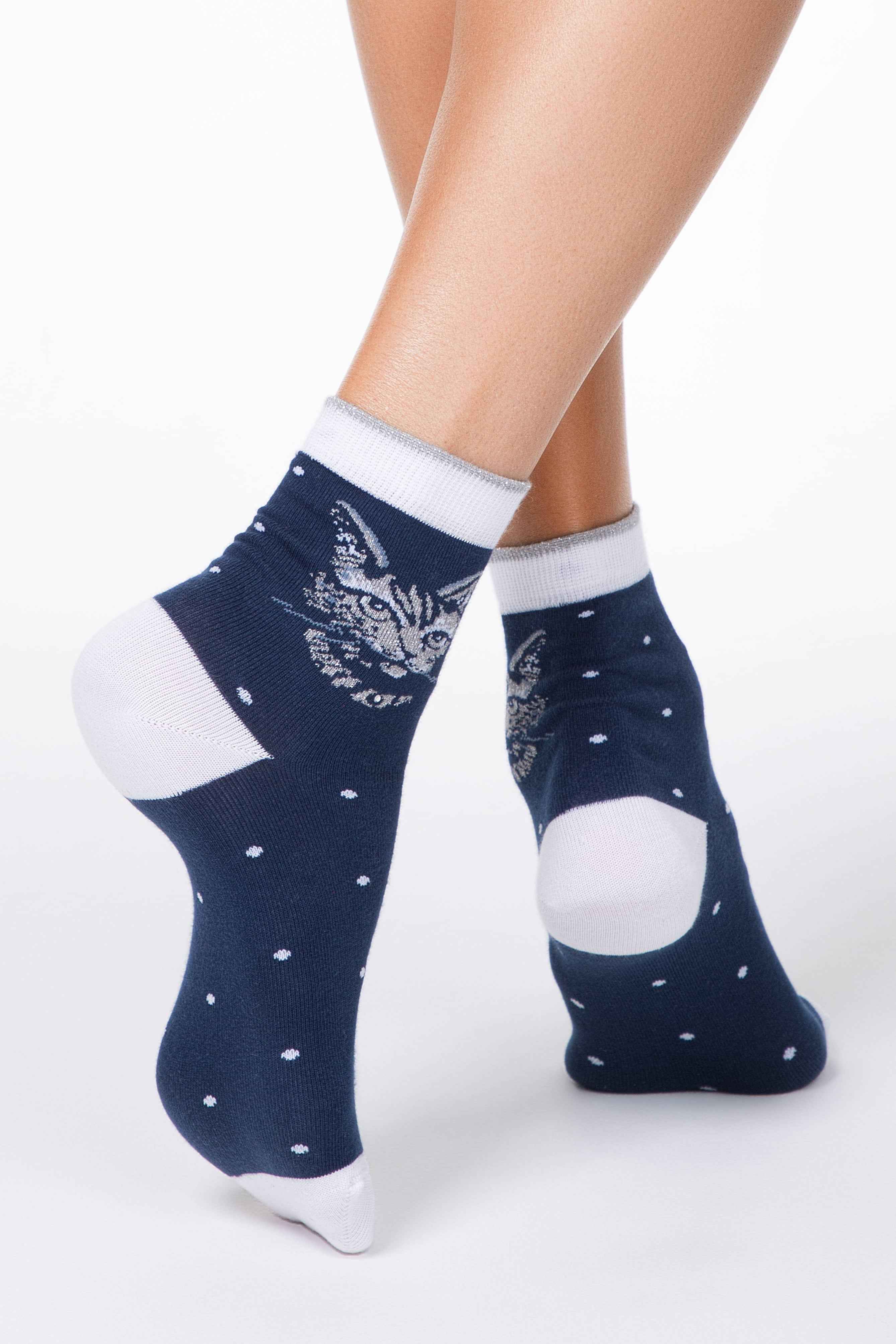 Conte Elegant Cotton Socks (2 pairs) - Lady Cat