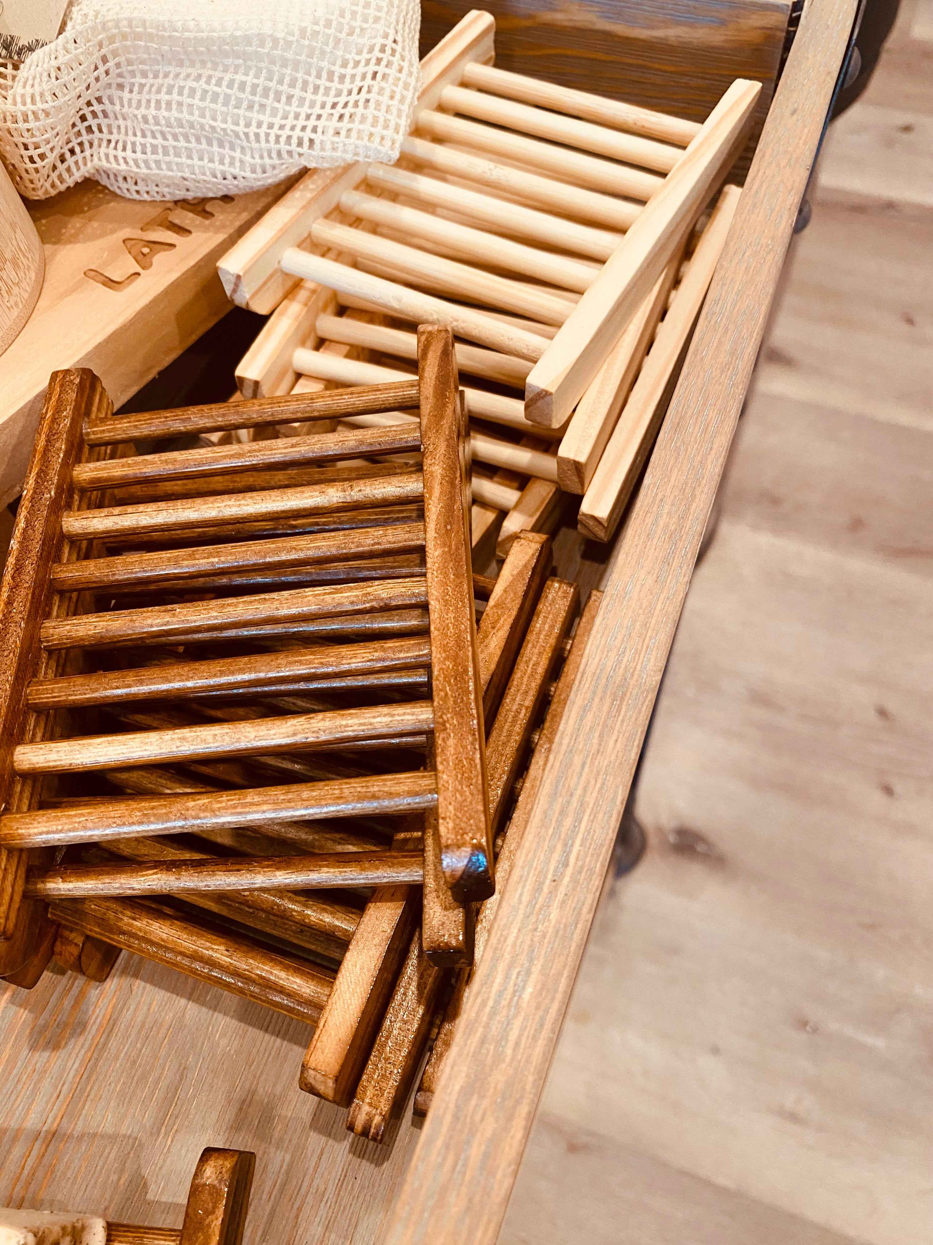 Bamboo Wood "Ladder" Soap Holder